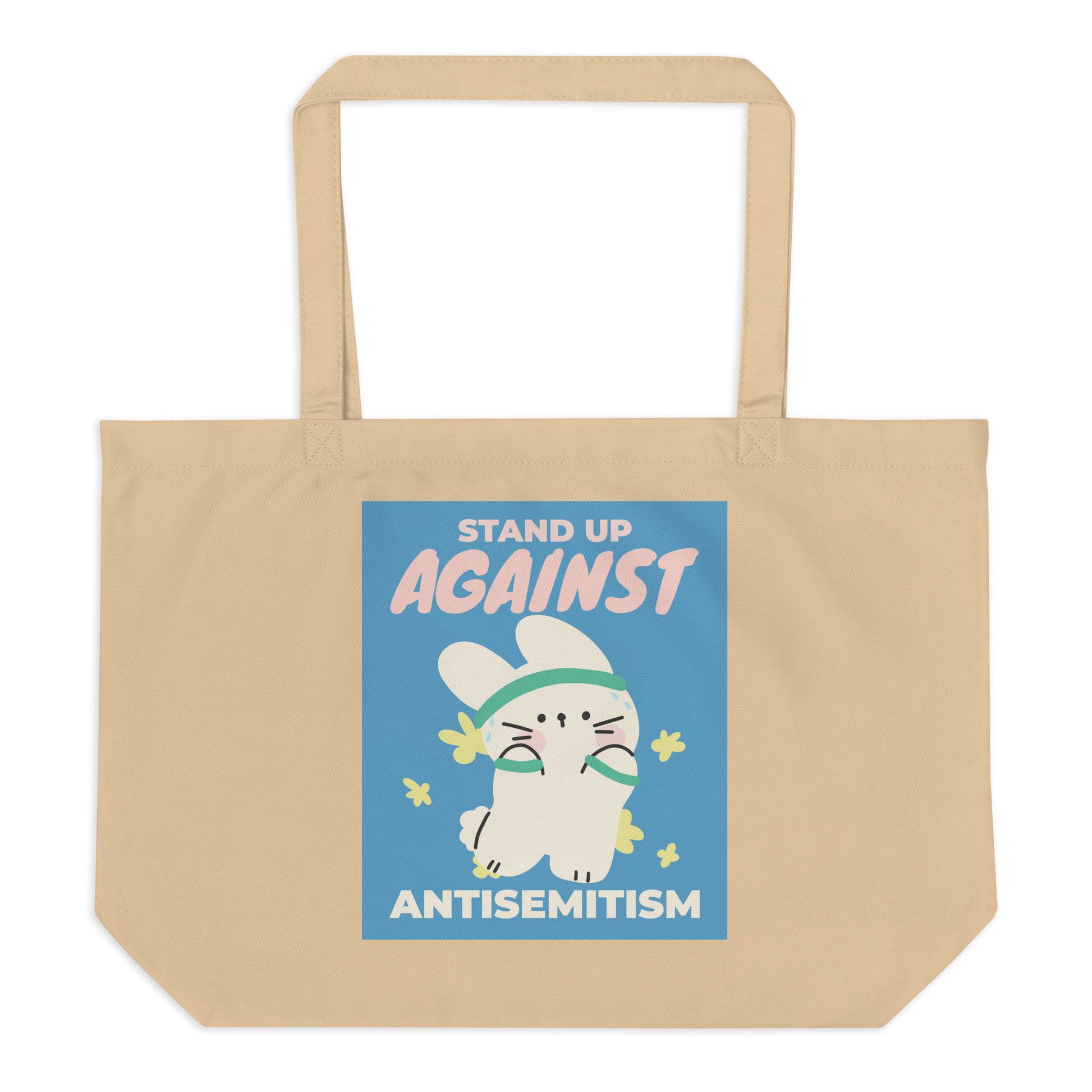 Cute Friend | Antisemitism | Large Organic Tote Bag