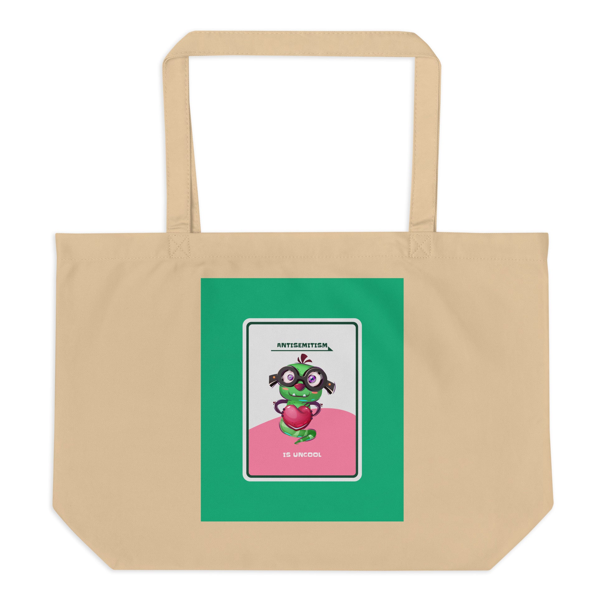 Cute Friend | Antisemitism | Large Organic Tote Bag