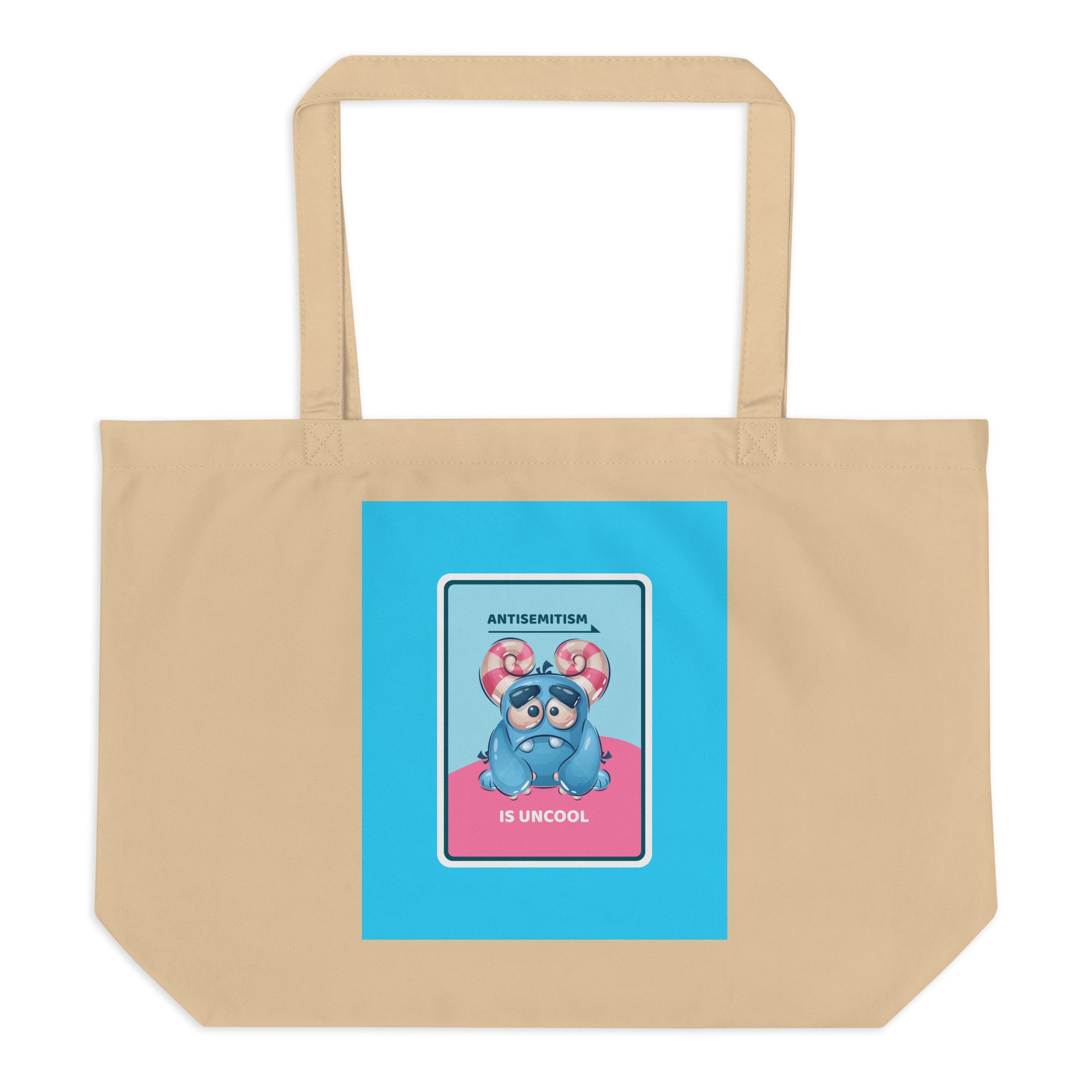 Cute Friend | Antisemitism | Large Organic Tote Bag