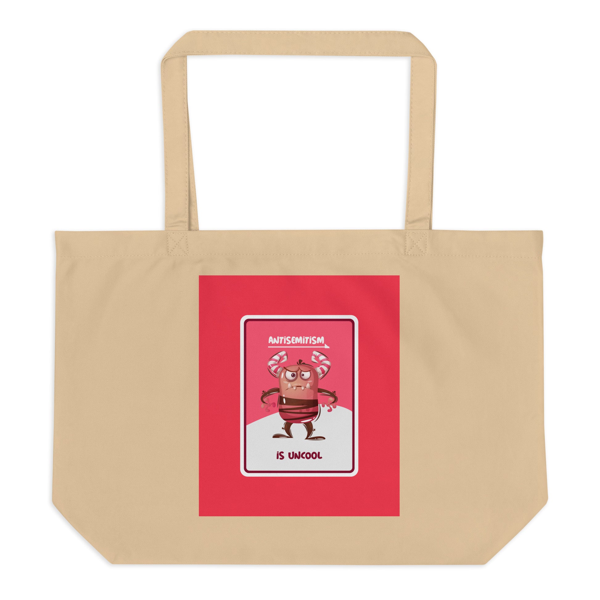 Cute Friend | Antisemitism | Large Organic Tote Bag