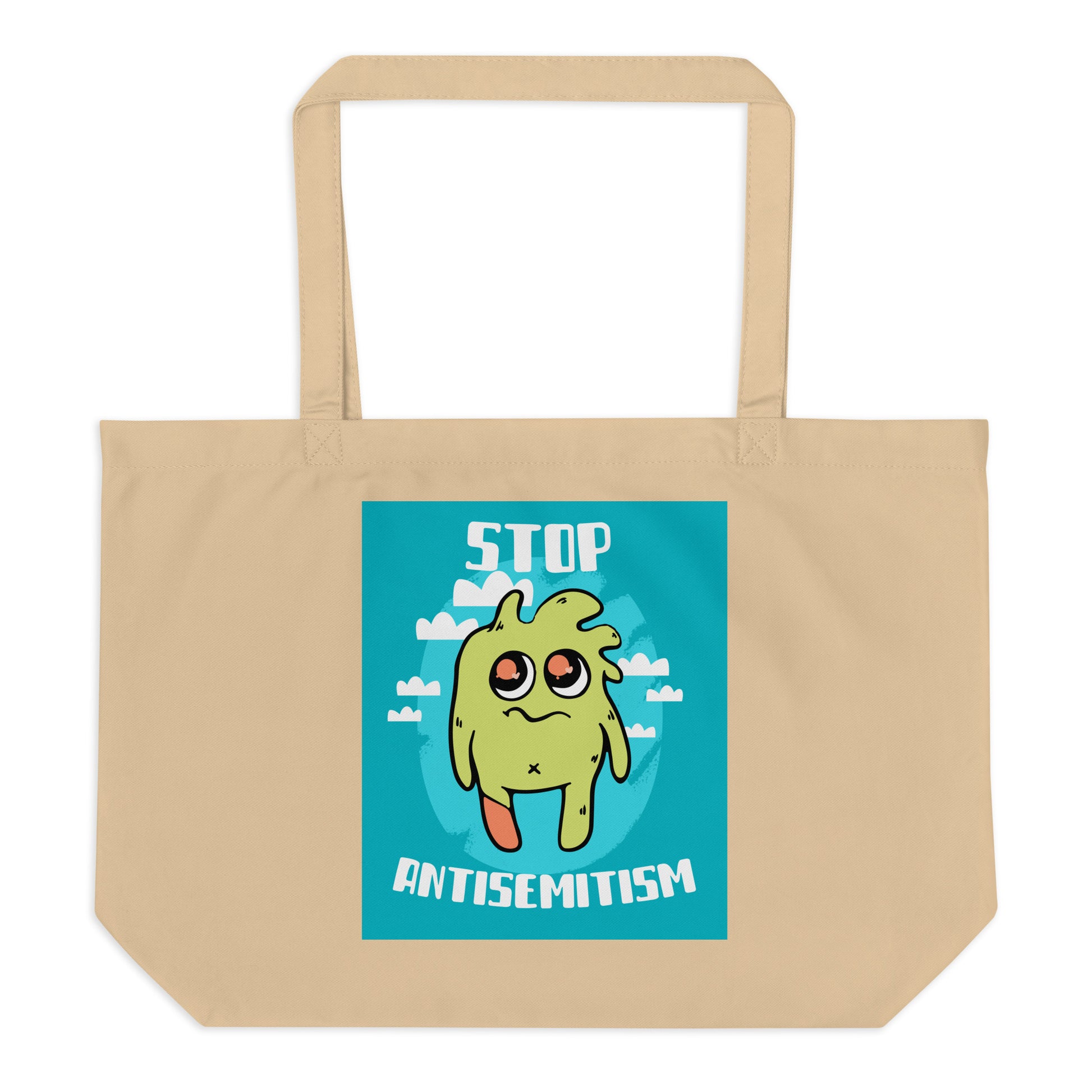 Cute Friend | Antisemitism | Large Organic Tote Bag