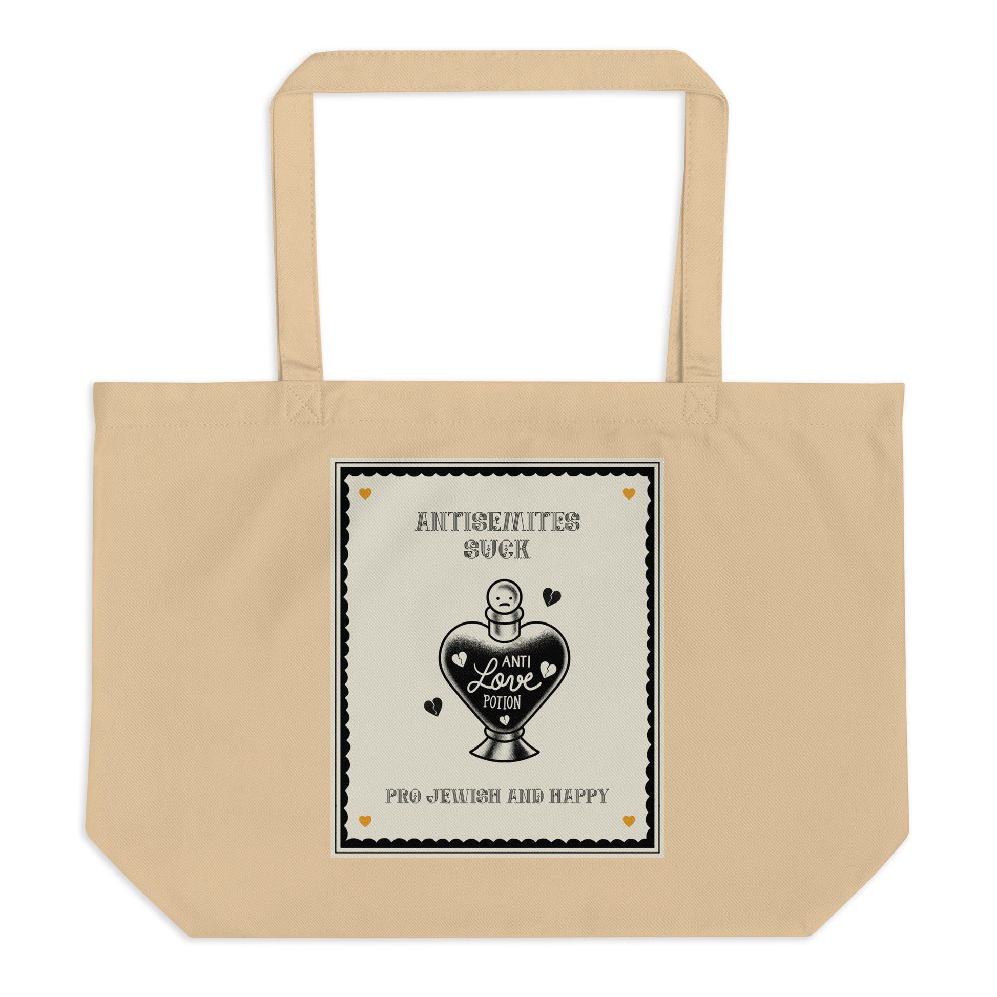 Antisemites Suck | Large Organic Tote Bag