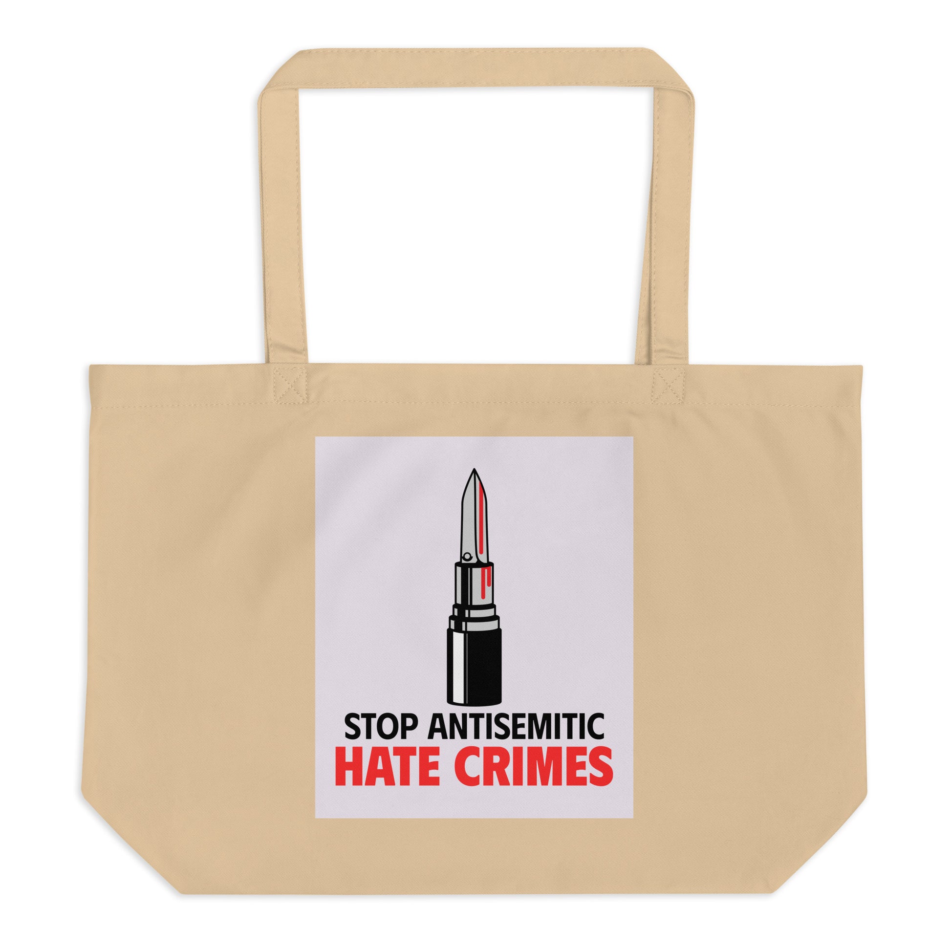 Antisemitic Hate Crimes | Large Organic Tote Bag