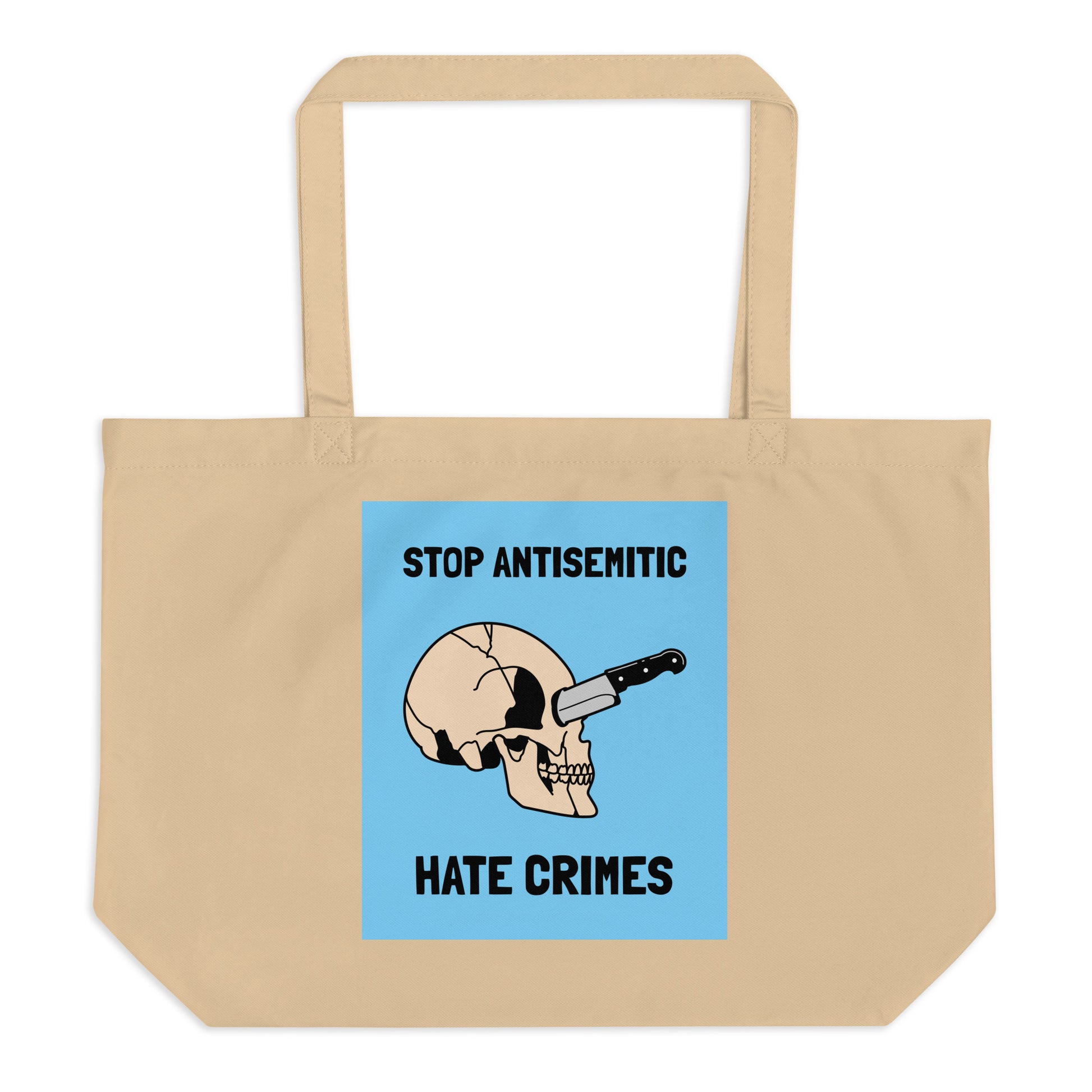 Antisemitic Hate Crimes | Large Organic Tote Bag