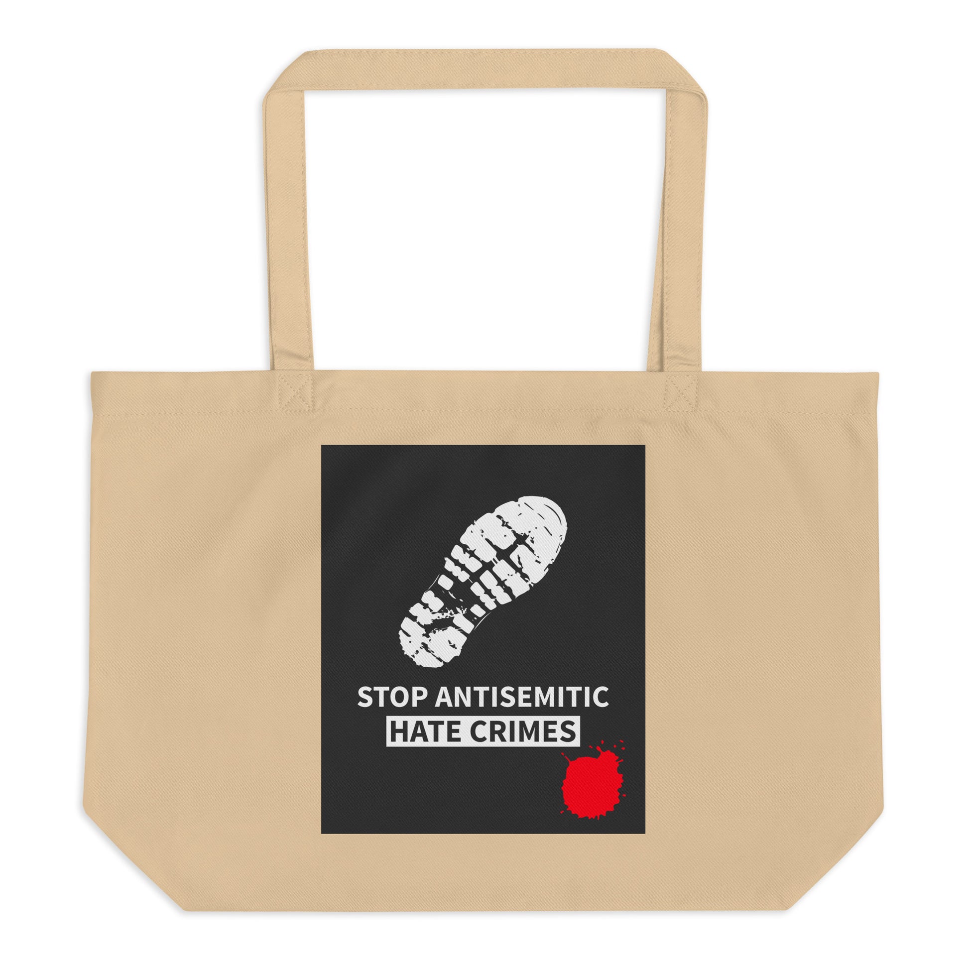 Antisemitic Hate Crimes | Large Organic Tote Bag