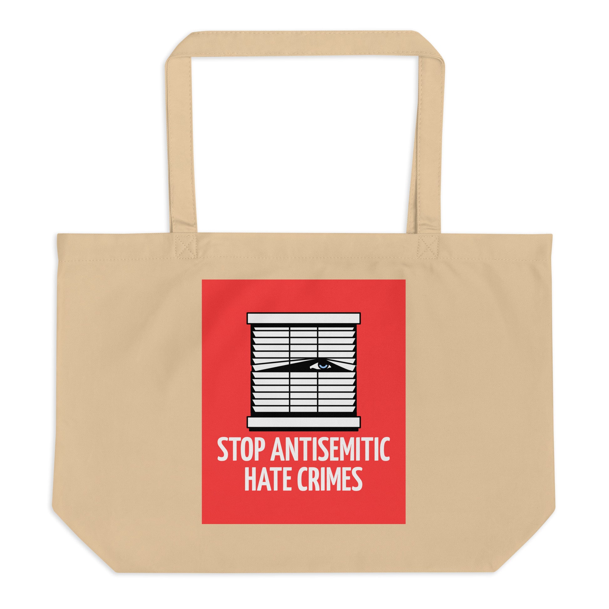 Antisemitic Hate Crimes | Large Organic Tote Bag