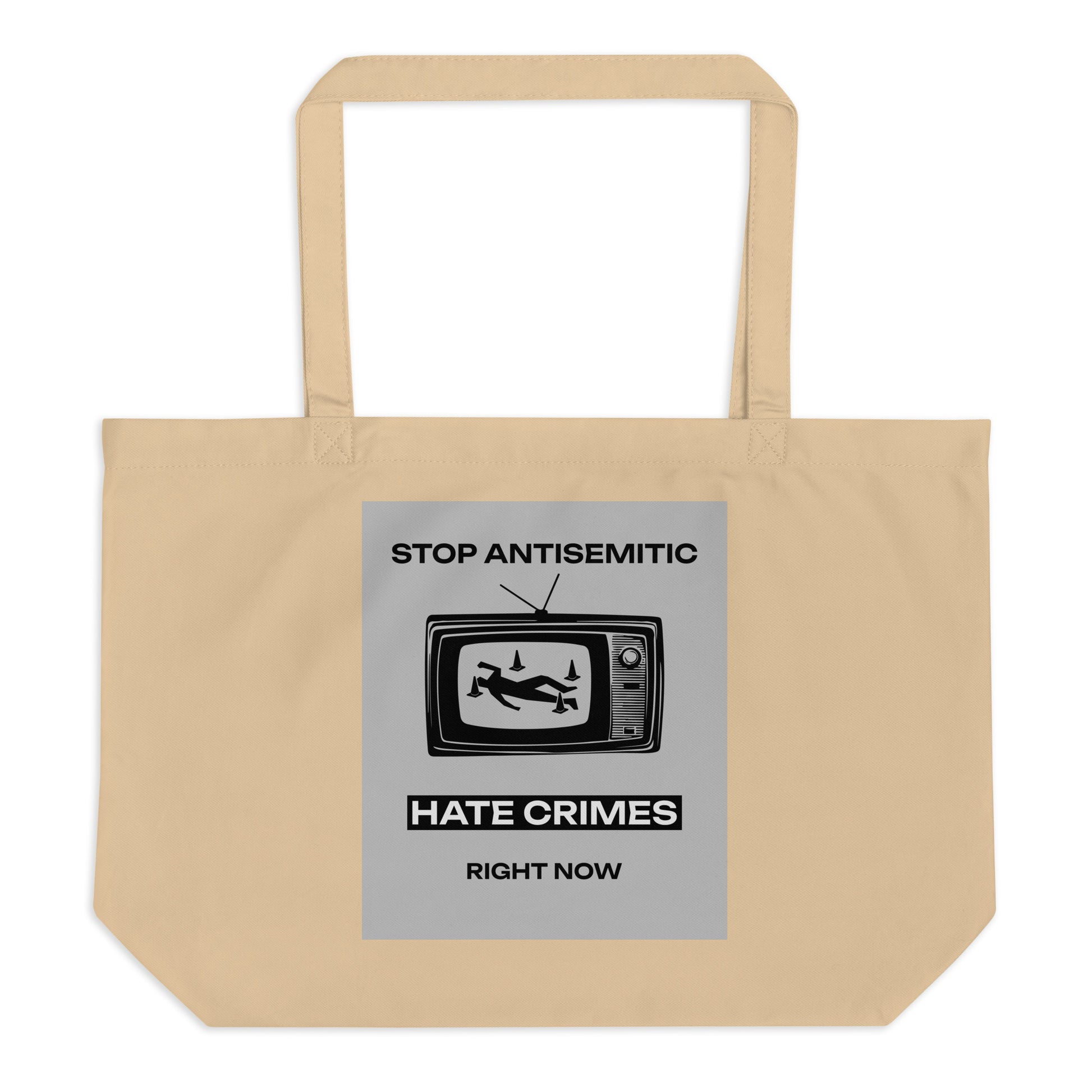 Antisemitic Hate Crimes | Large Organic Tote Bag