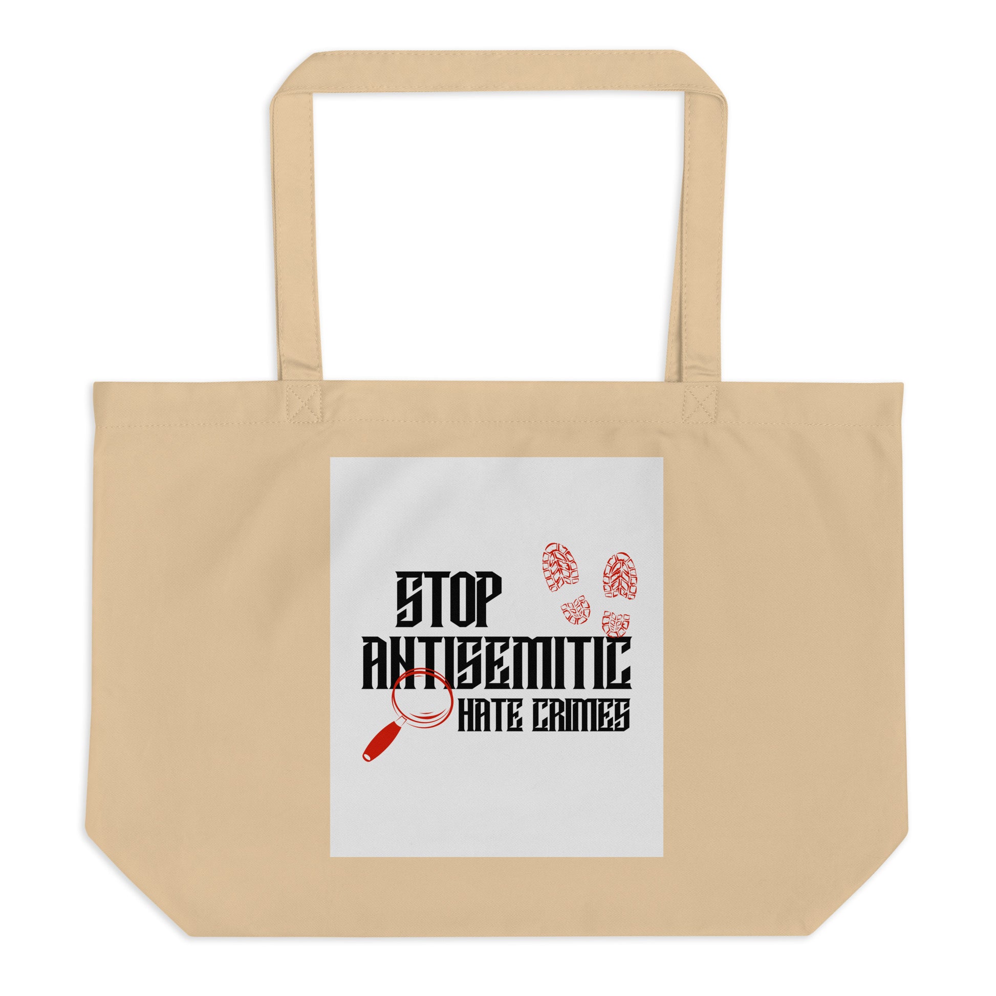Antisemitic Hate Crimes | Large Organic Tote Bag