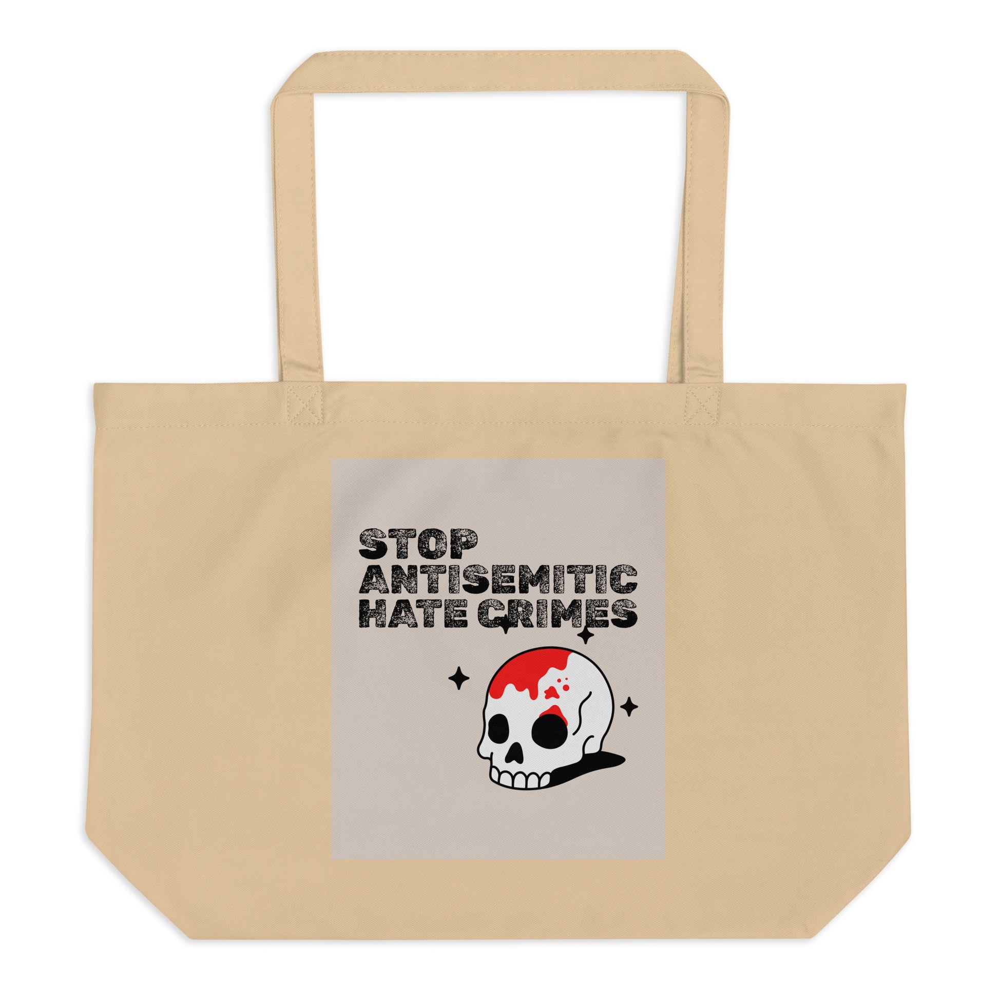 Antisemitic Hate Crimes | Large Organic Tote Bag