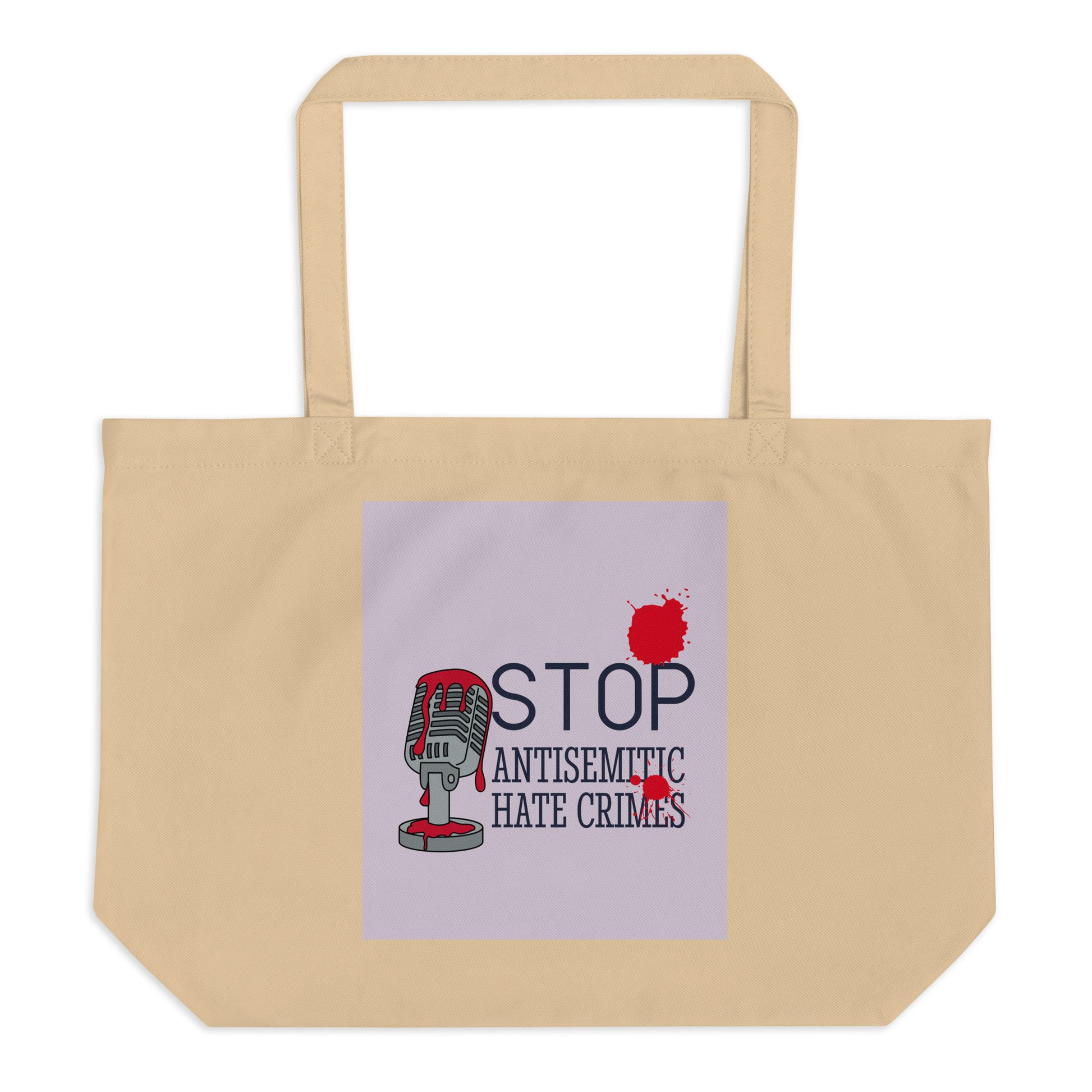 Antisemitic Hate Crimes | Large Organic Tote Bag