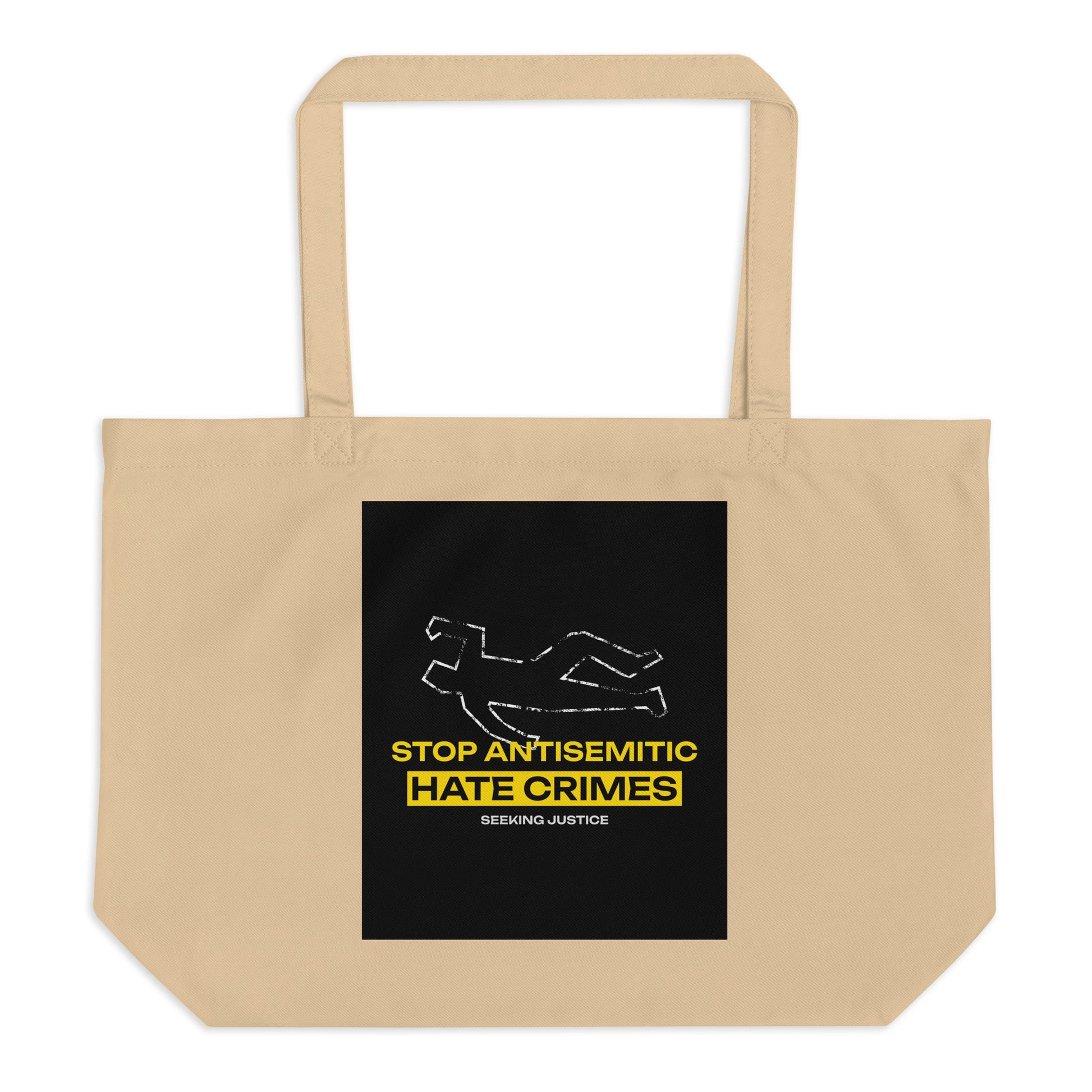 Antisemitic Hate Crimes | Large Organic Tote Bag