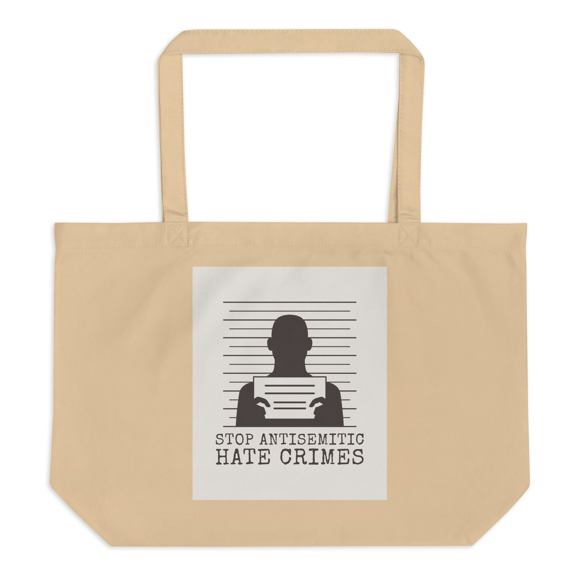 Antisemitic Hate Crimes | Large Organic Tote Bag
