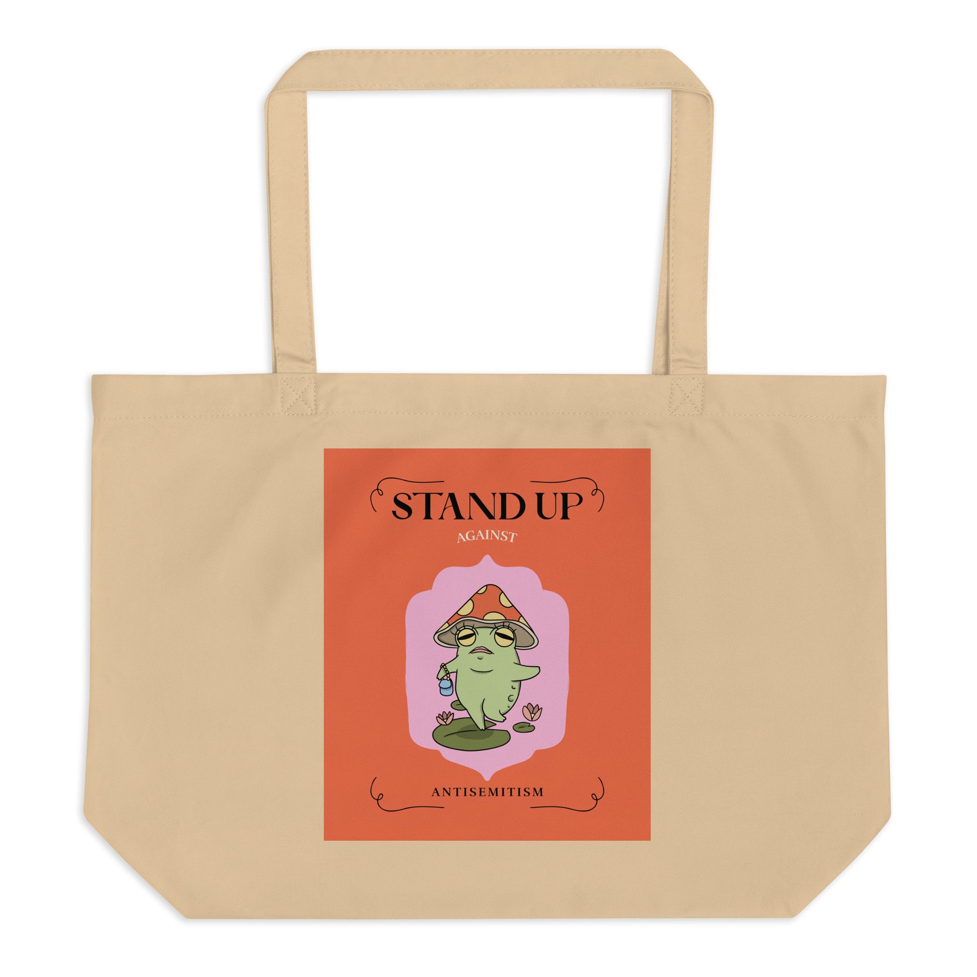 Cute Friend | Antisemitism | Large Organic Tote Bag