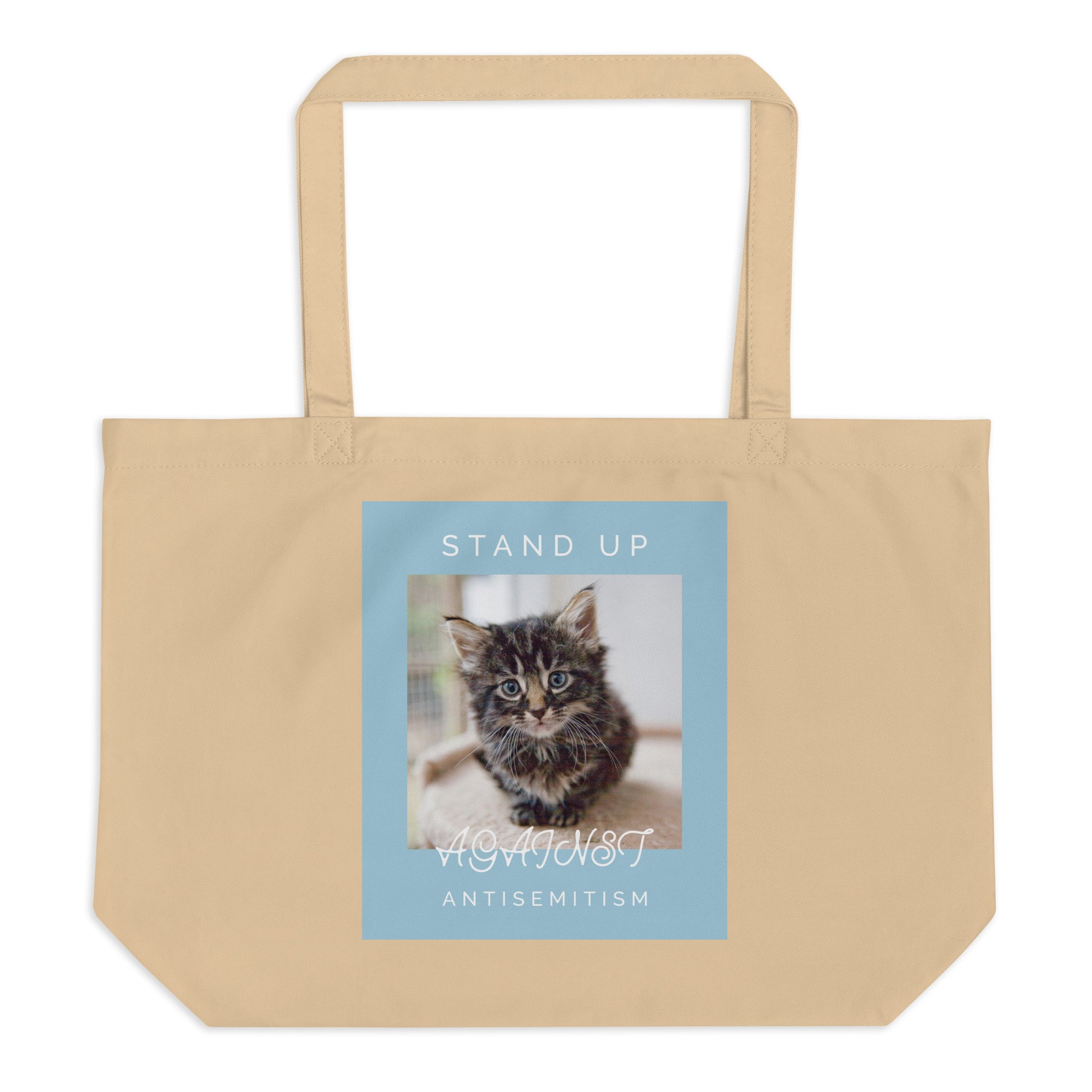 Cute Friend | Antisemitism | Large Organic Tote Bag