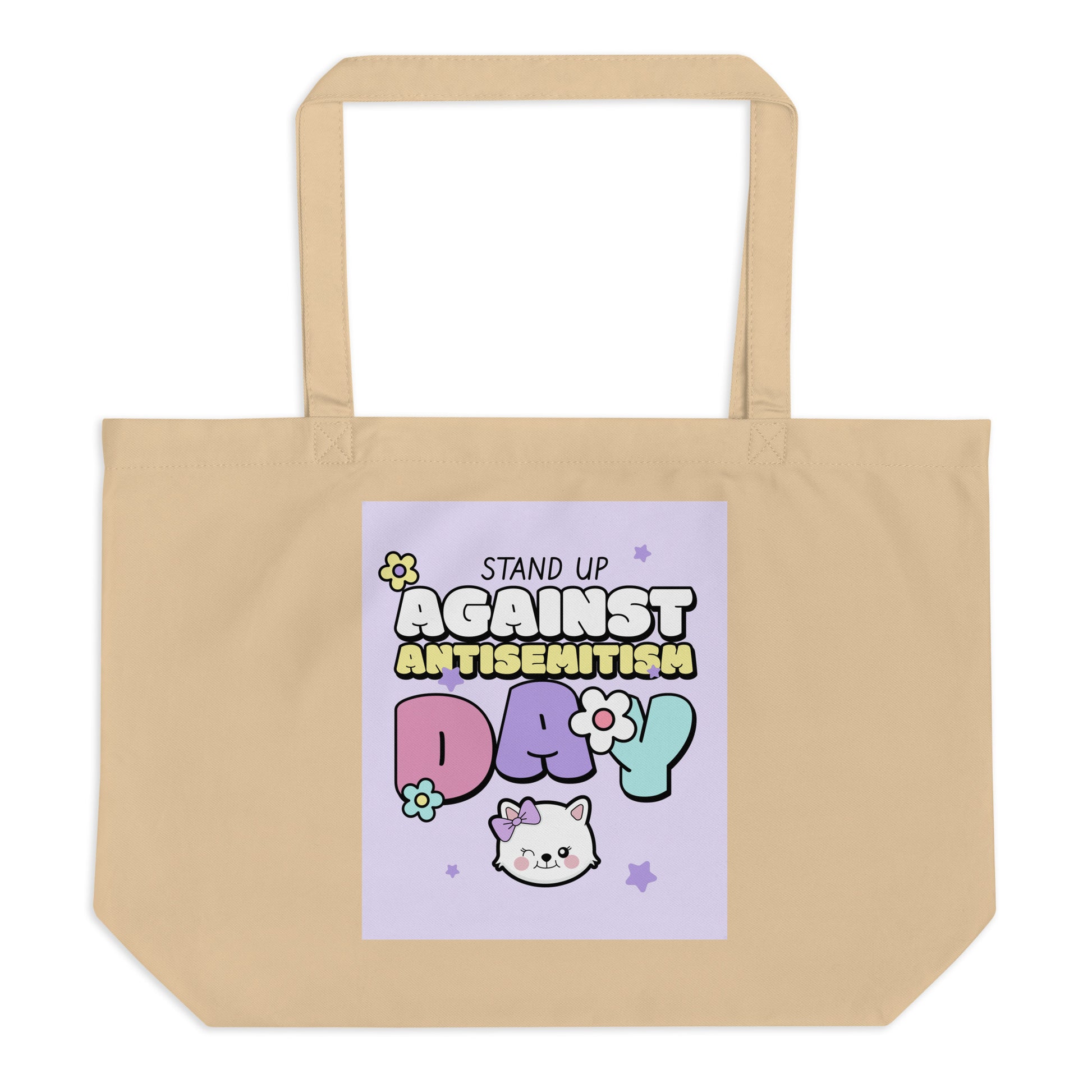 Cute Friend | Antisemitism | Large Organic Tote Bag