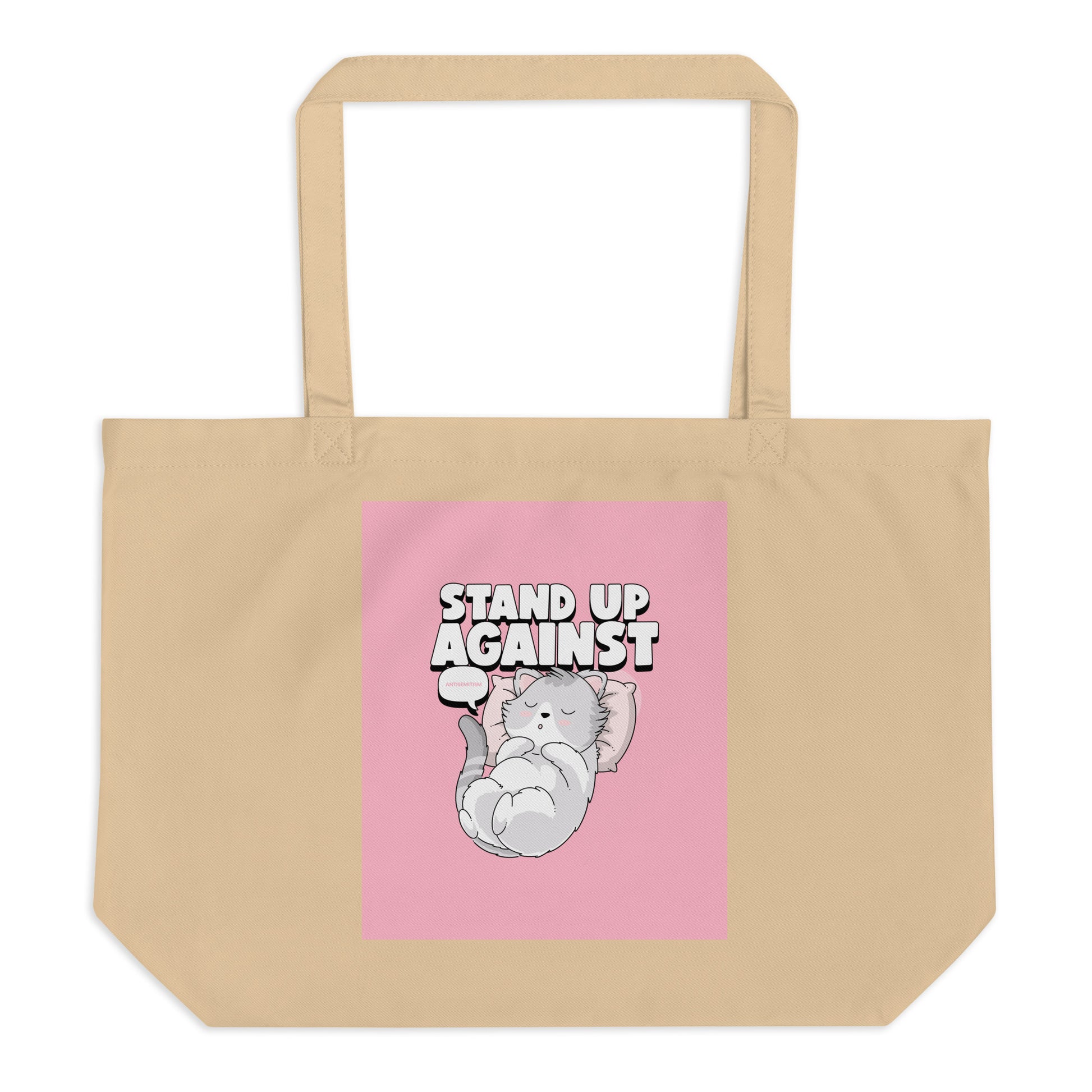 Cute Friend | Antisemitism | Large Organic Tote Bag