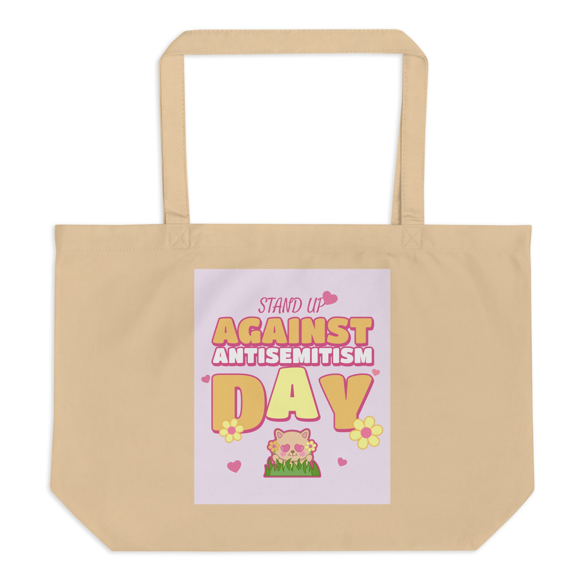 Cute Friend | Antisemitism | Large Organic Tote Bag