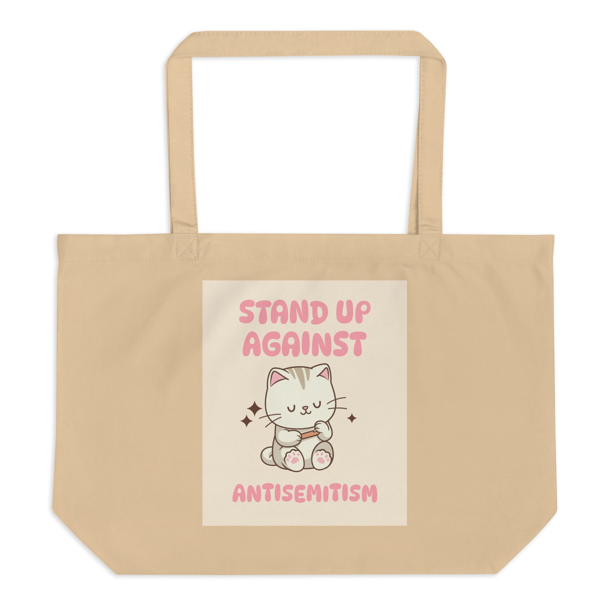 Cute Friend | Antisemitism | Large Organic Tote Bag