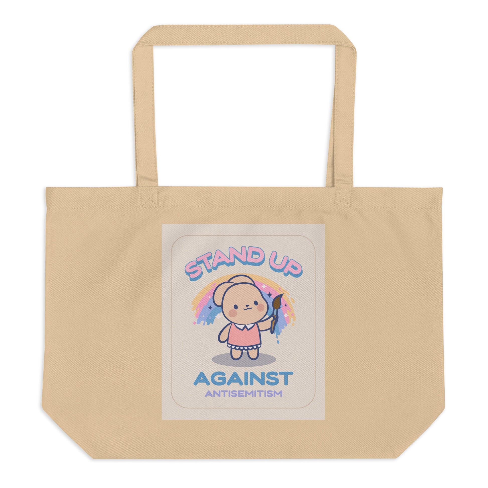 Cute Friend | Antisemitism | Large Organic Tote Bag