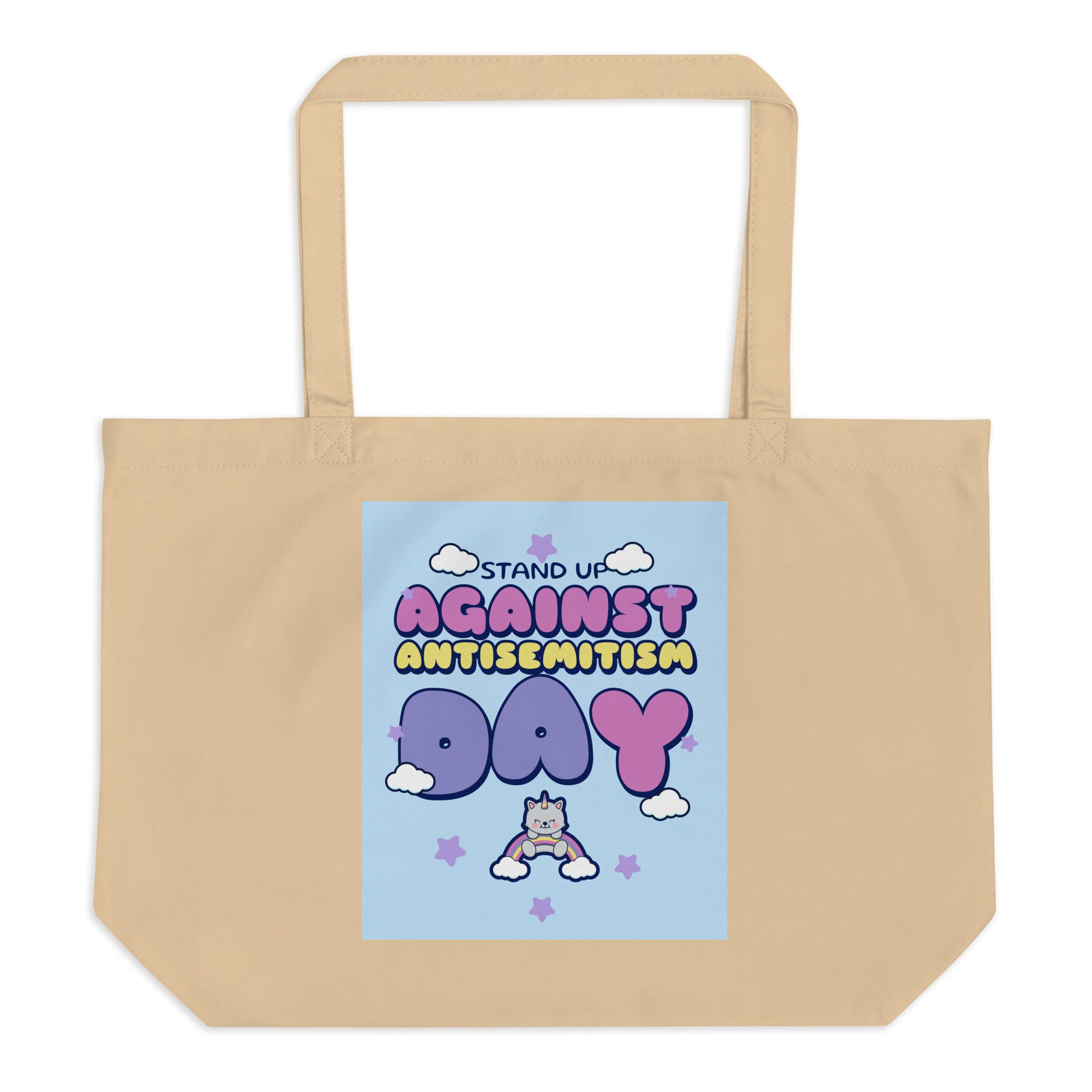 Cute Friend | Antisemitism | Large Organic Tote Bag