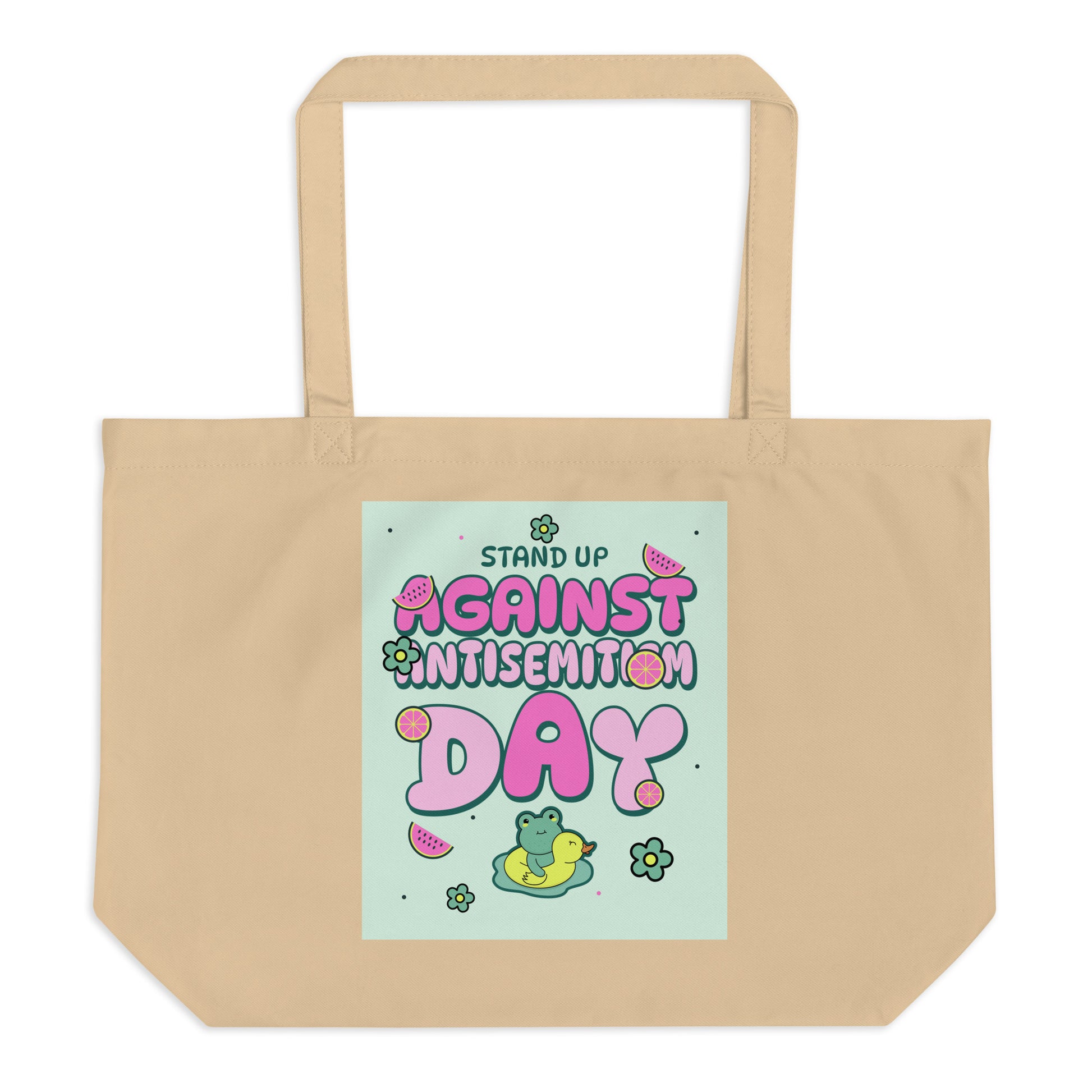 Cute Friend | Antisemitism | Large Organic Tote Bag