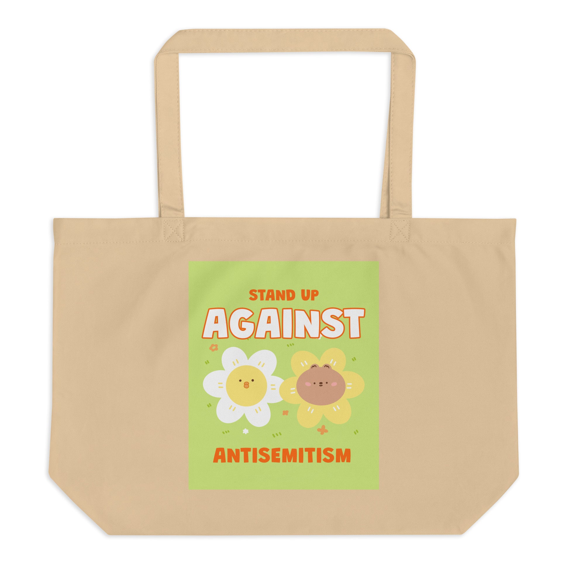 Cute Friend | Antisemitism | Large Organic Tote Bag