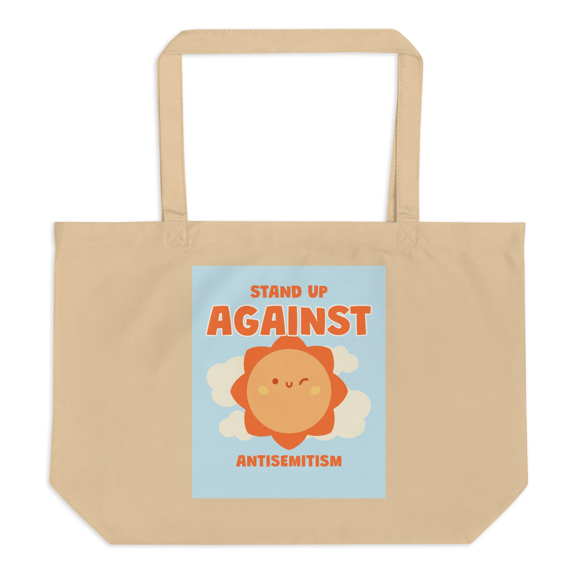 Cute Friend | Antisemitism | Large Organic Tote Bag