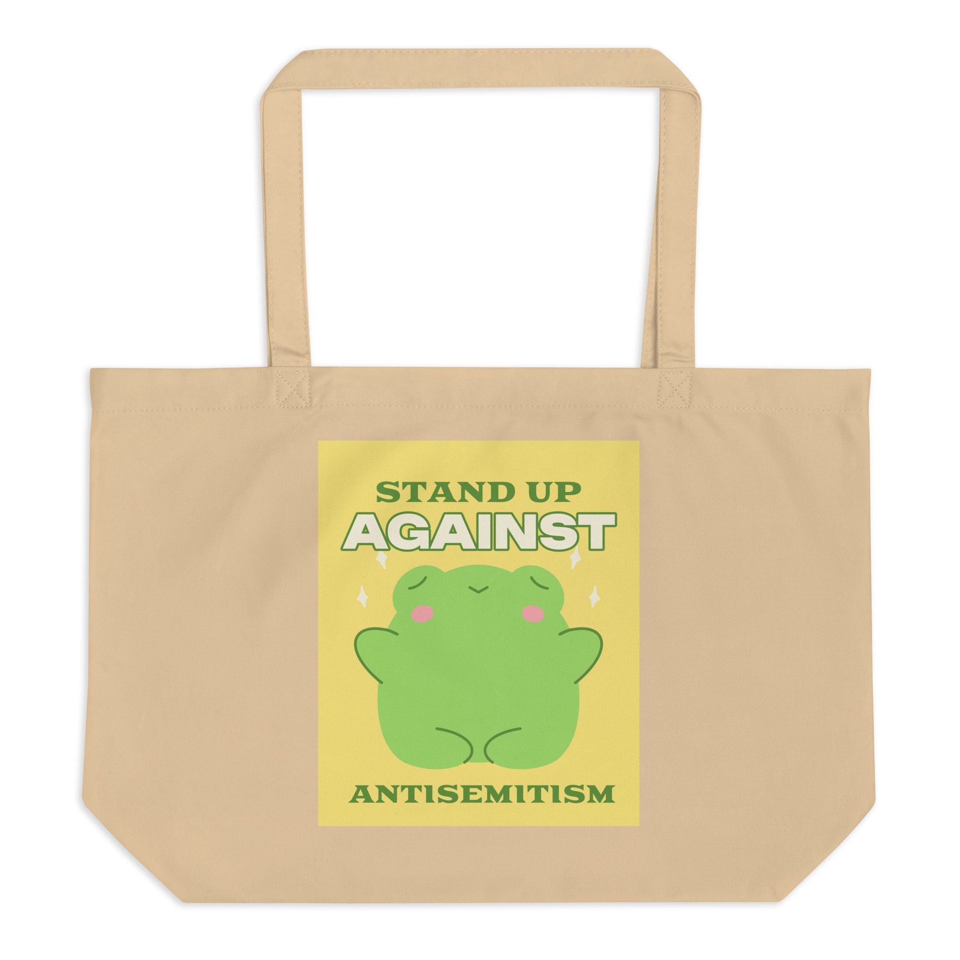 Cute Friend | Antisemitism | Large Organic Tote Bag
