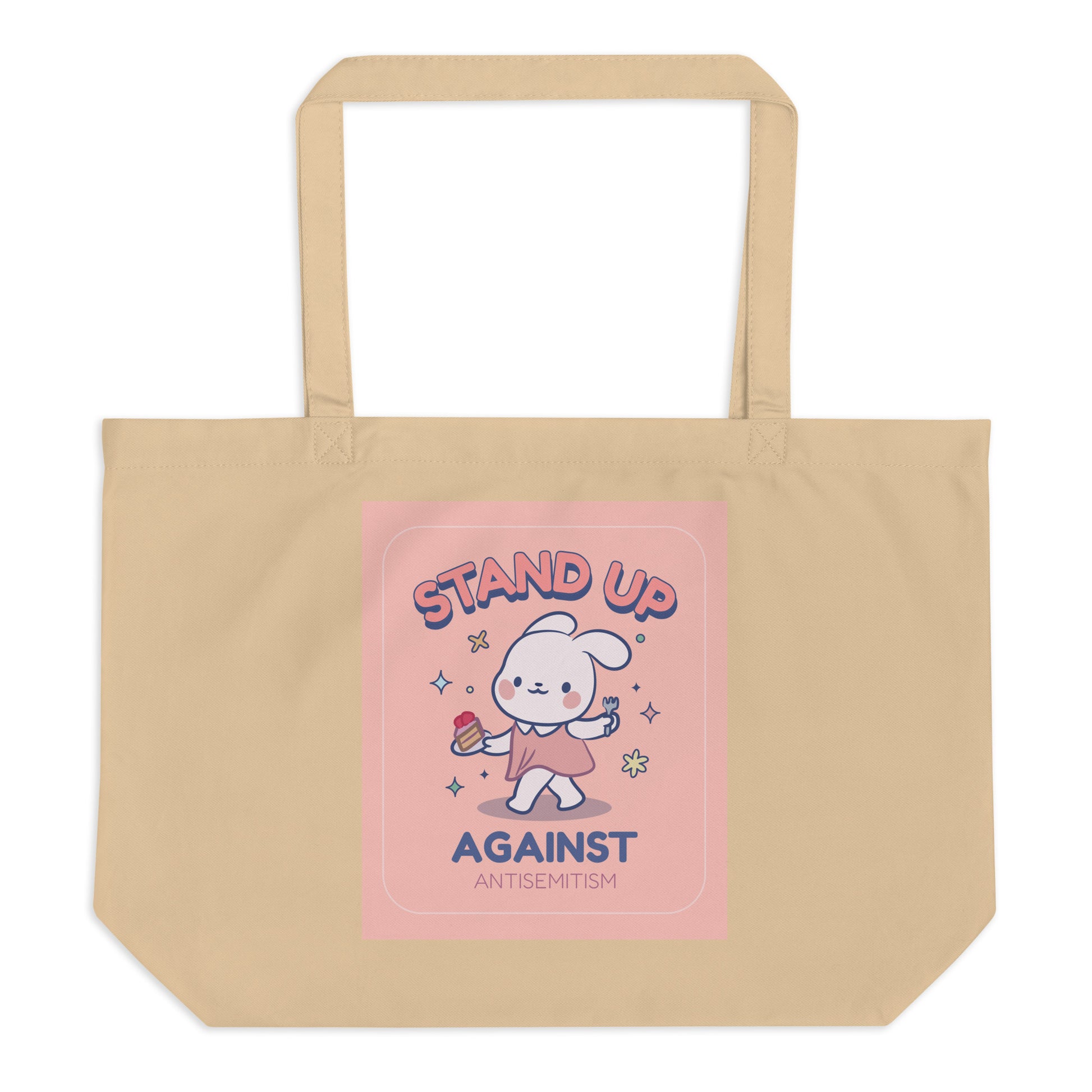 Cute Friend | Antisemitism | Large Organic Tote Bag