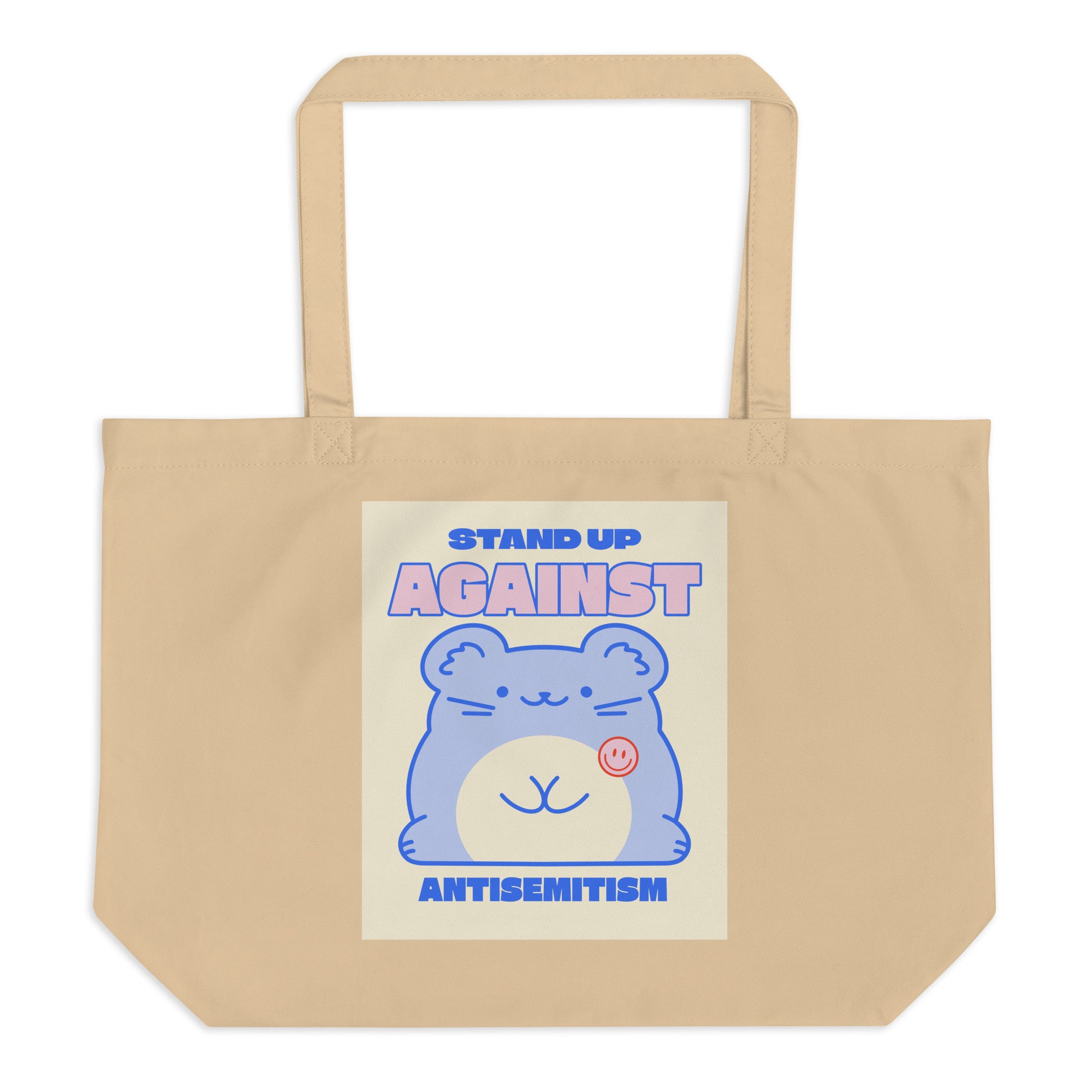 Cute Friend | Antisemitism | Large Organic Tote Bag