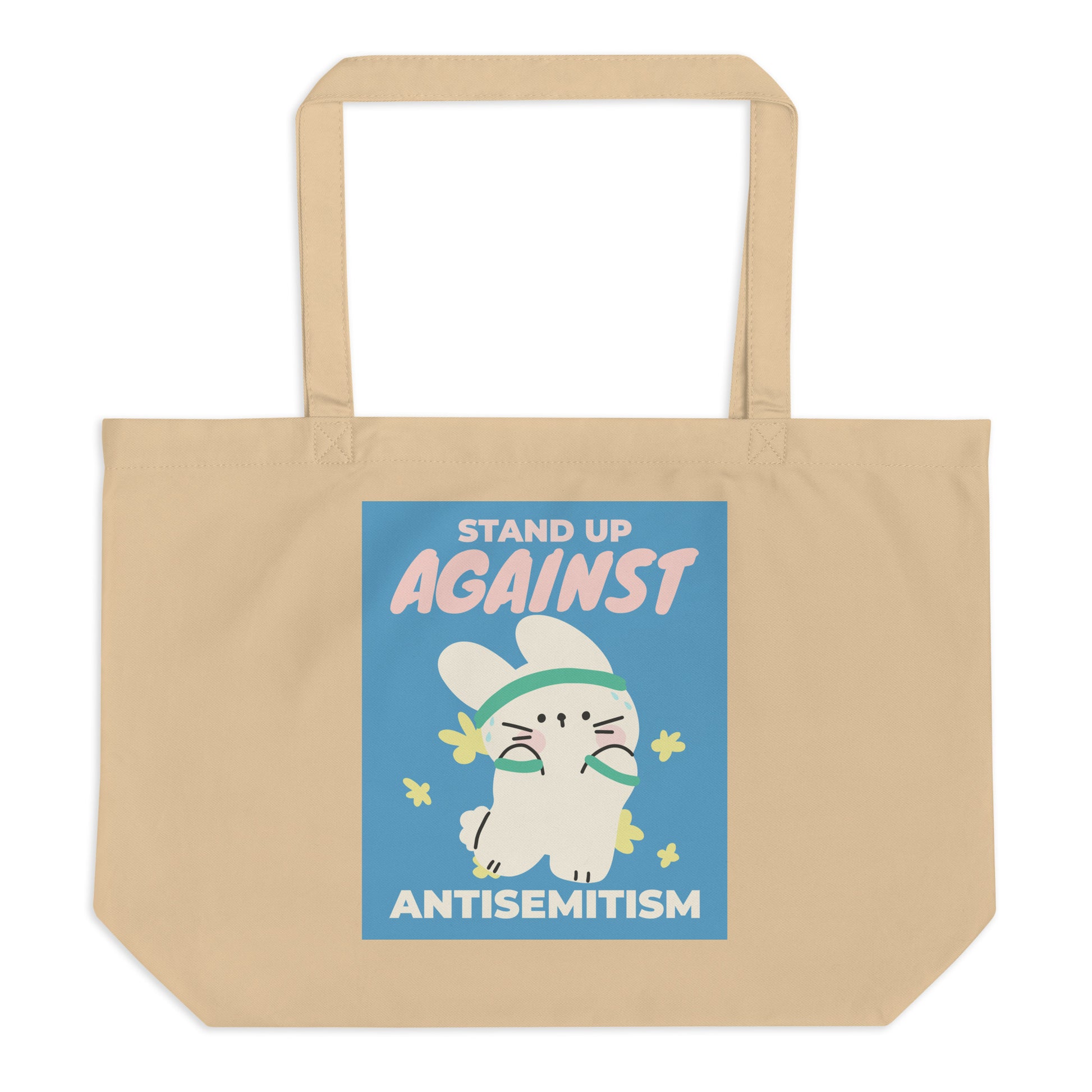 Cute Friend | Antisemitism | Large Organic Tote Bag