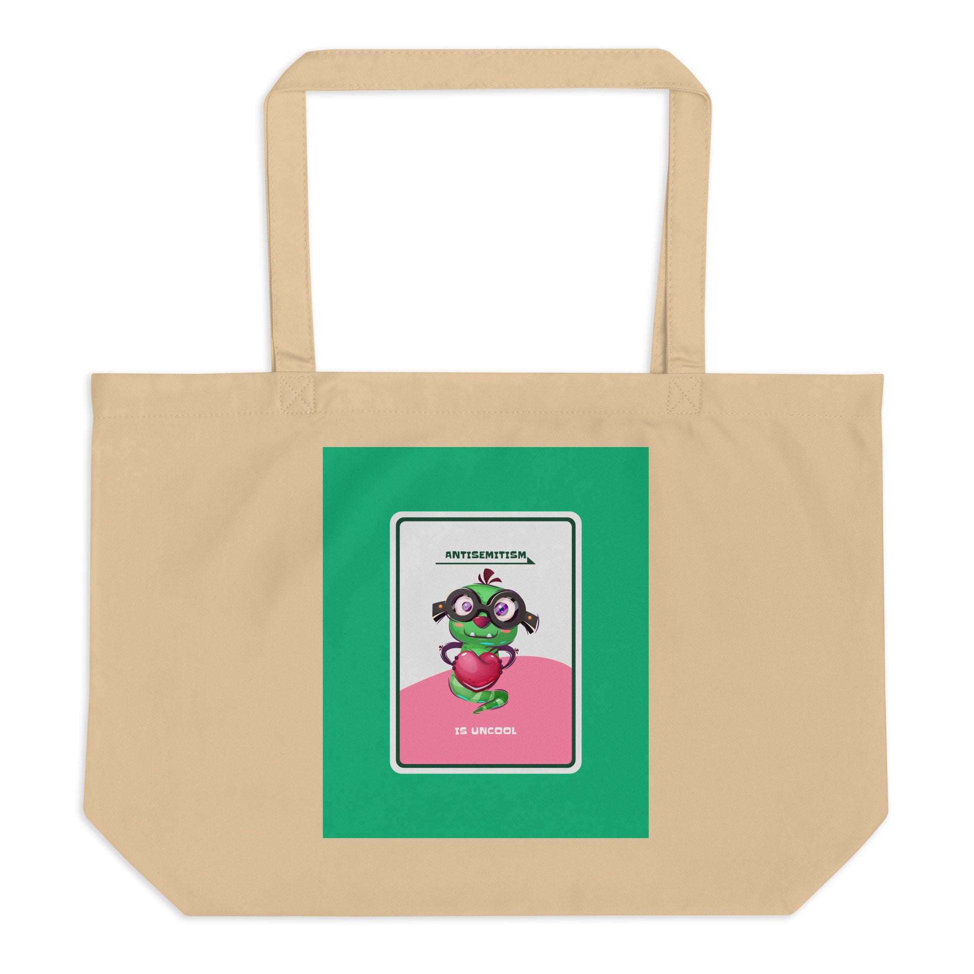 Cute Friend | Antisemitism | Large Organic Tote Bag