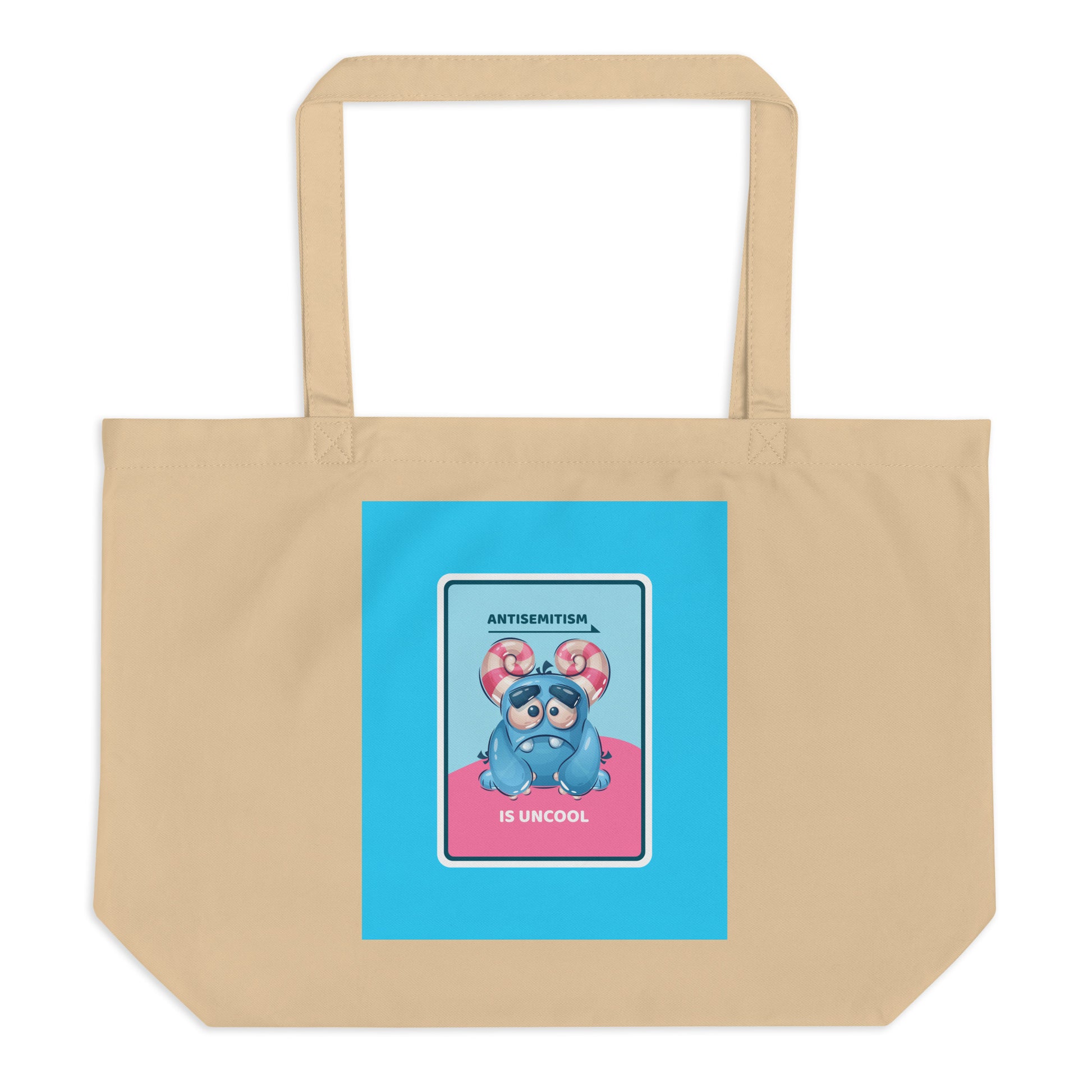 Cute Friend | Antisemitism | Large Organic Tote Bag