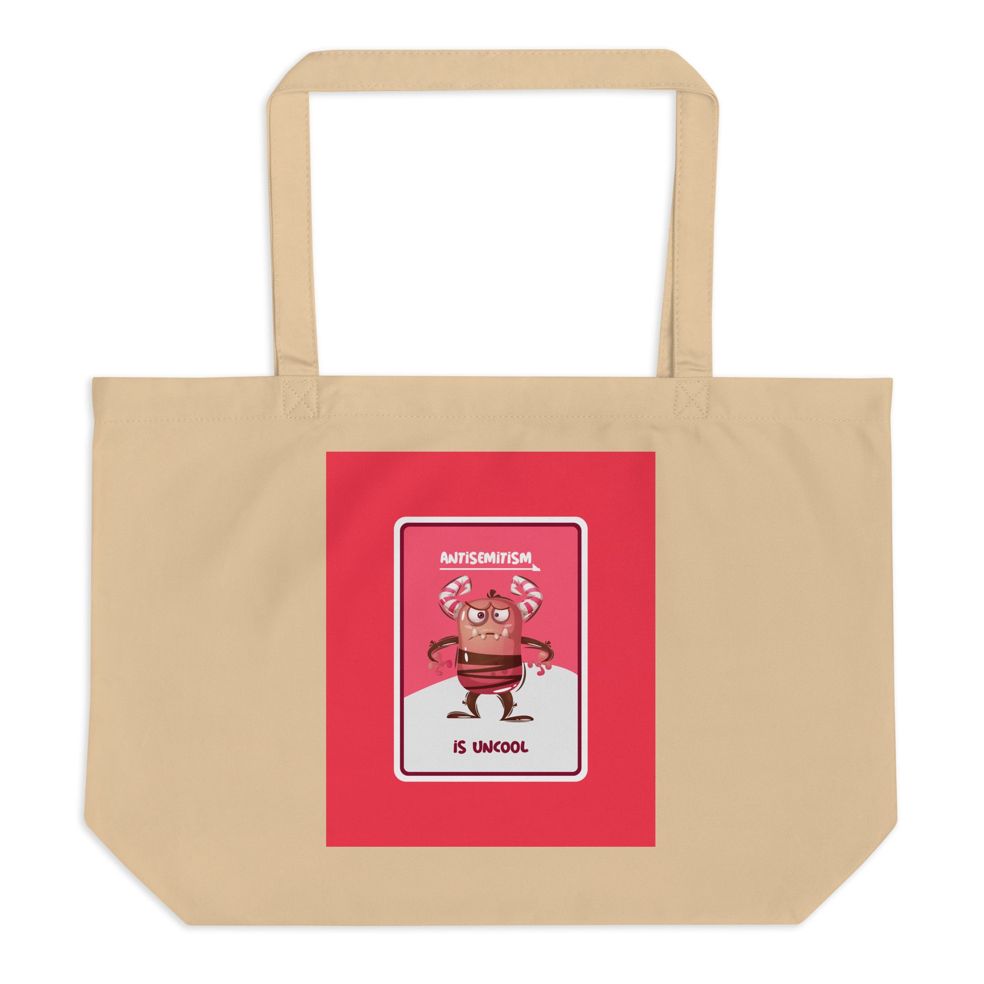 Cute Friend | Antisemitism | Large Organic Tote Bag