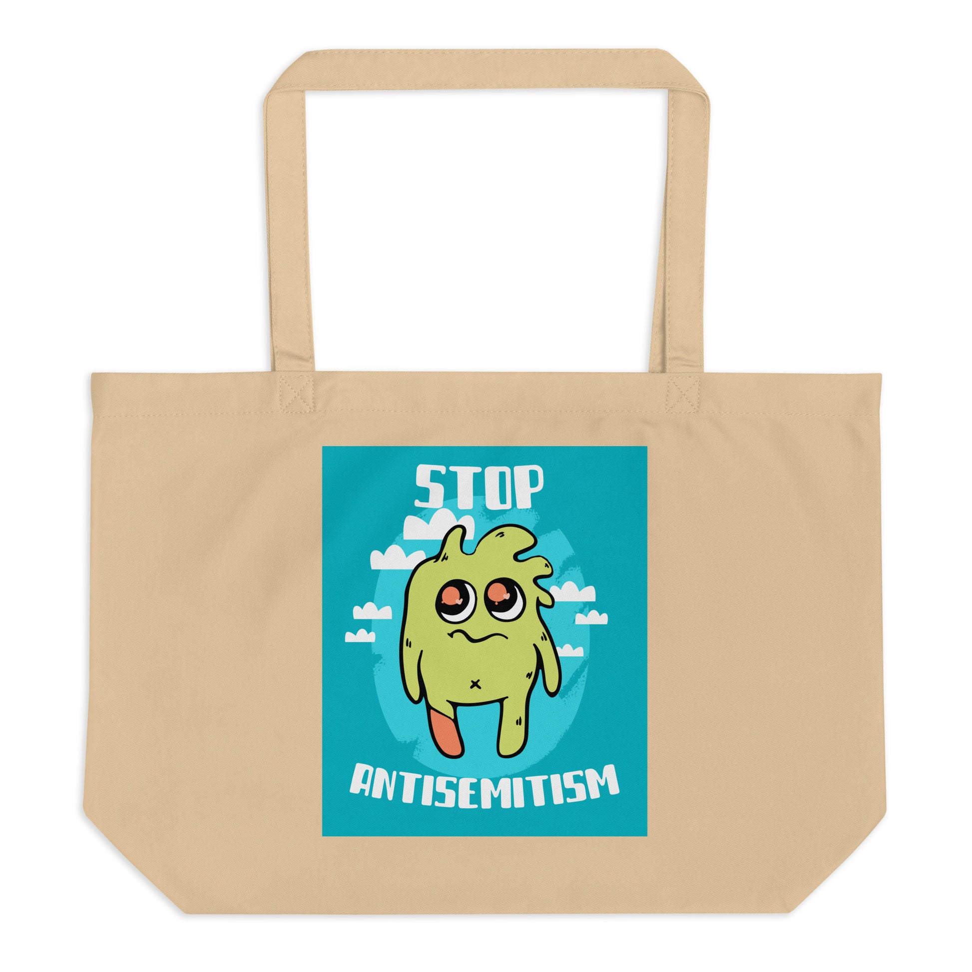 Cute Friend | Antisemitism | Large Organic Tote Bag