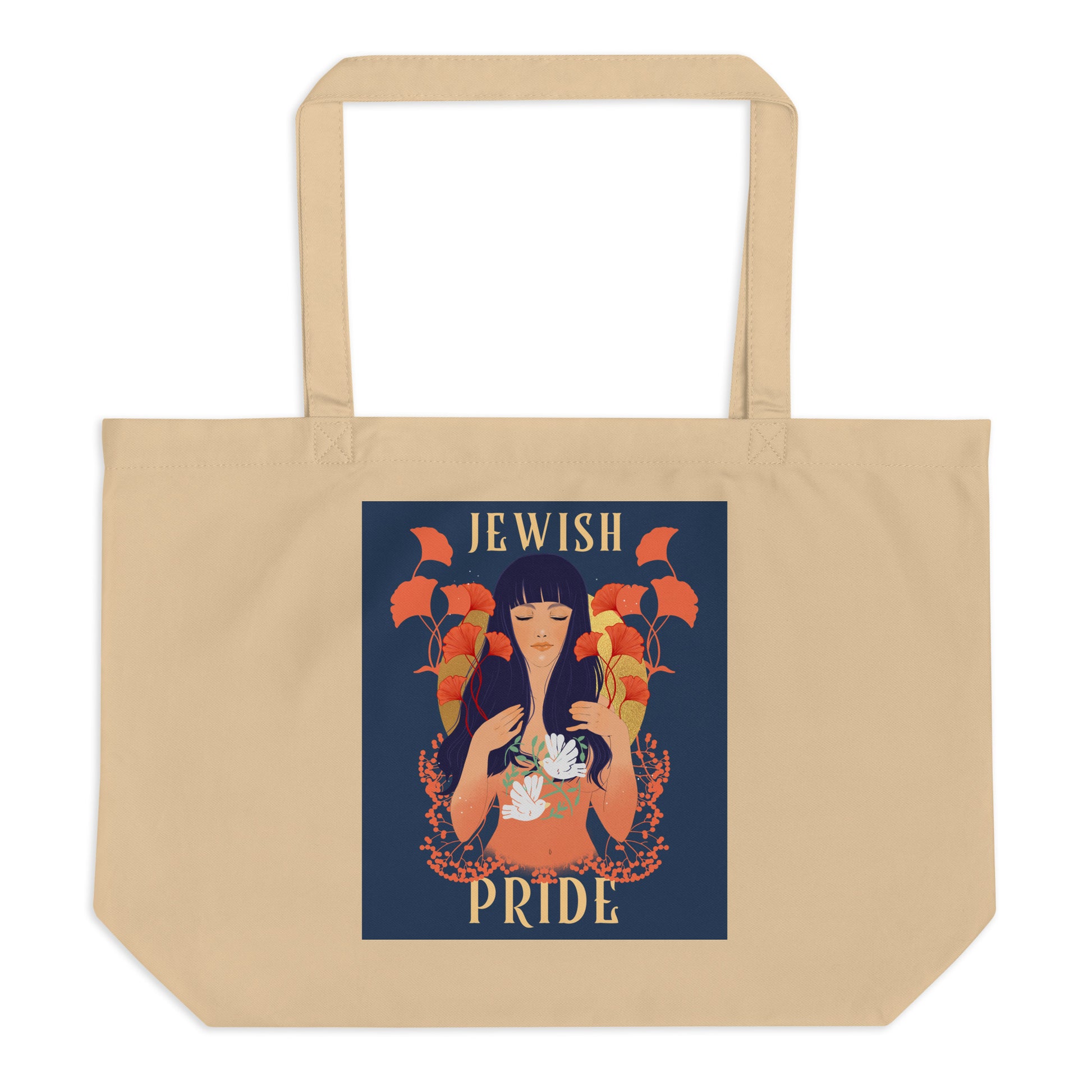 Jewish Beauty | Large Organic Tote Bag