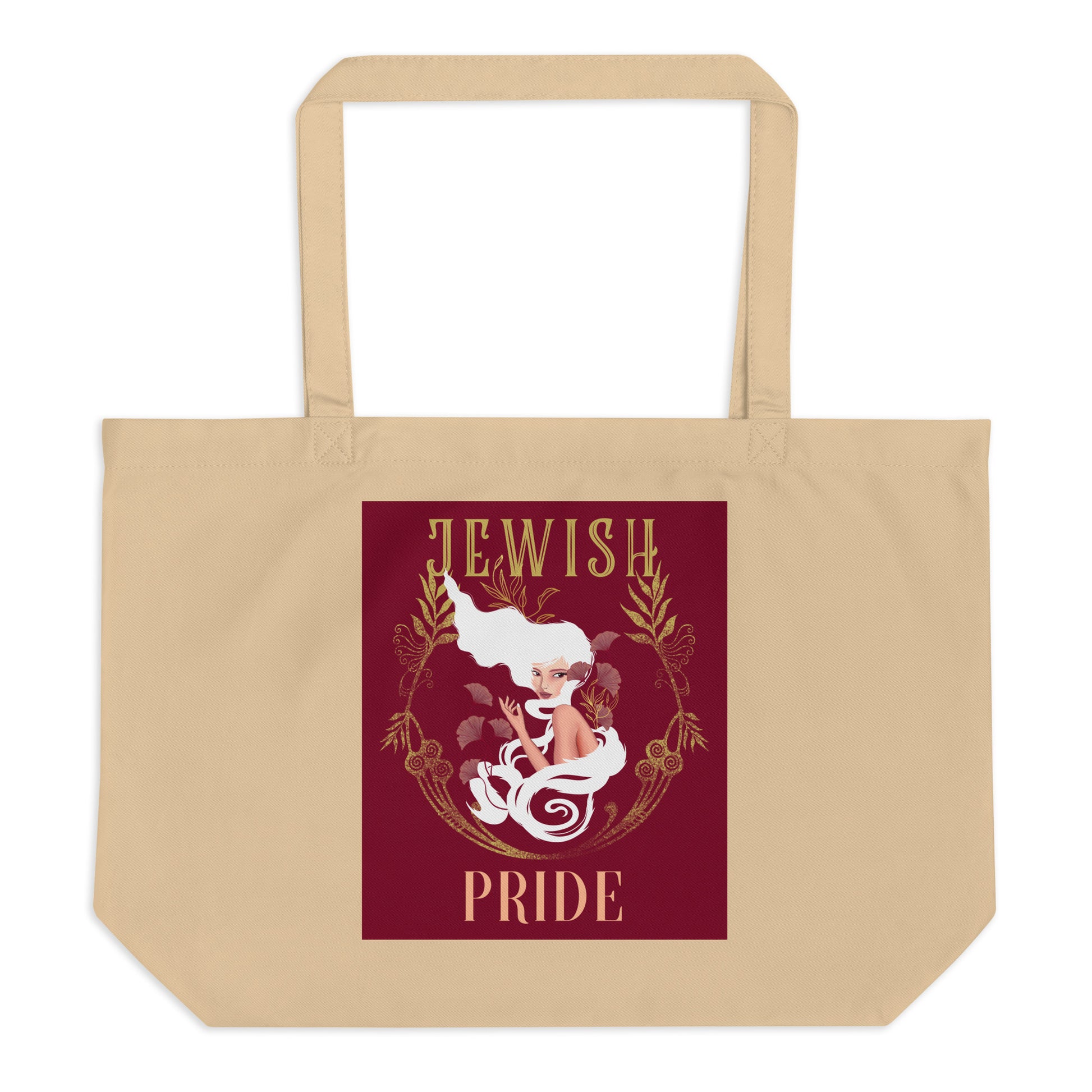 Jewish Beauty | Large Organic Tote Bag