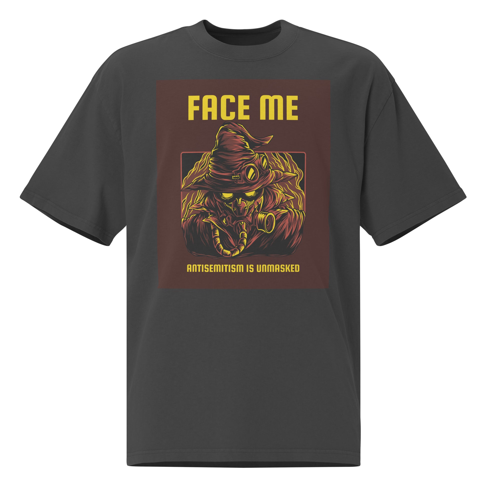 Unmasked Antisemitism | Unisex Oversized Faded T-Shirt