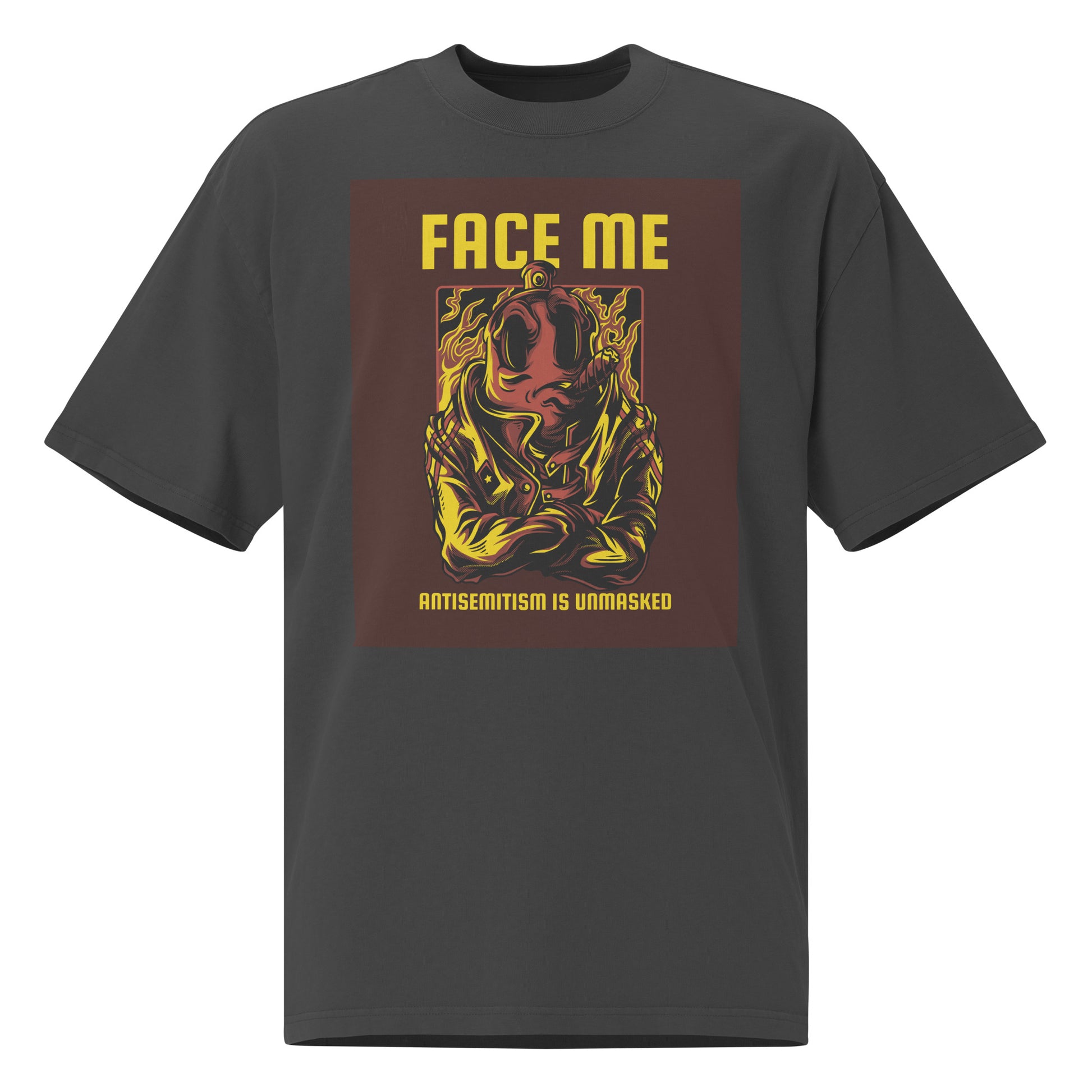 Unmasked Antisemitism | Unisex Oversized Faded T-Shirt