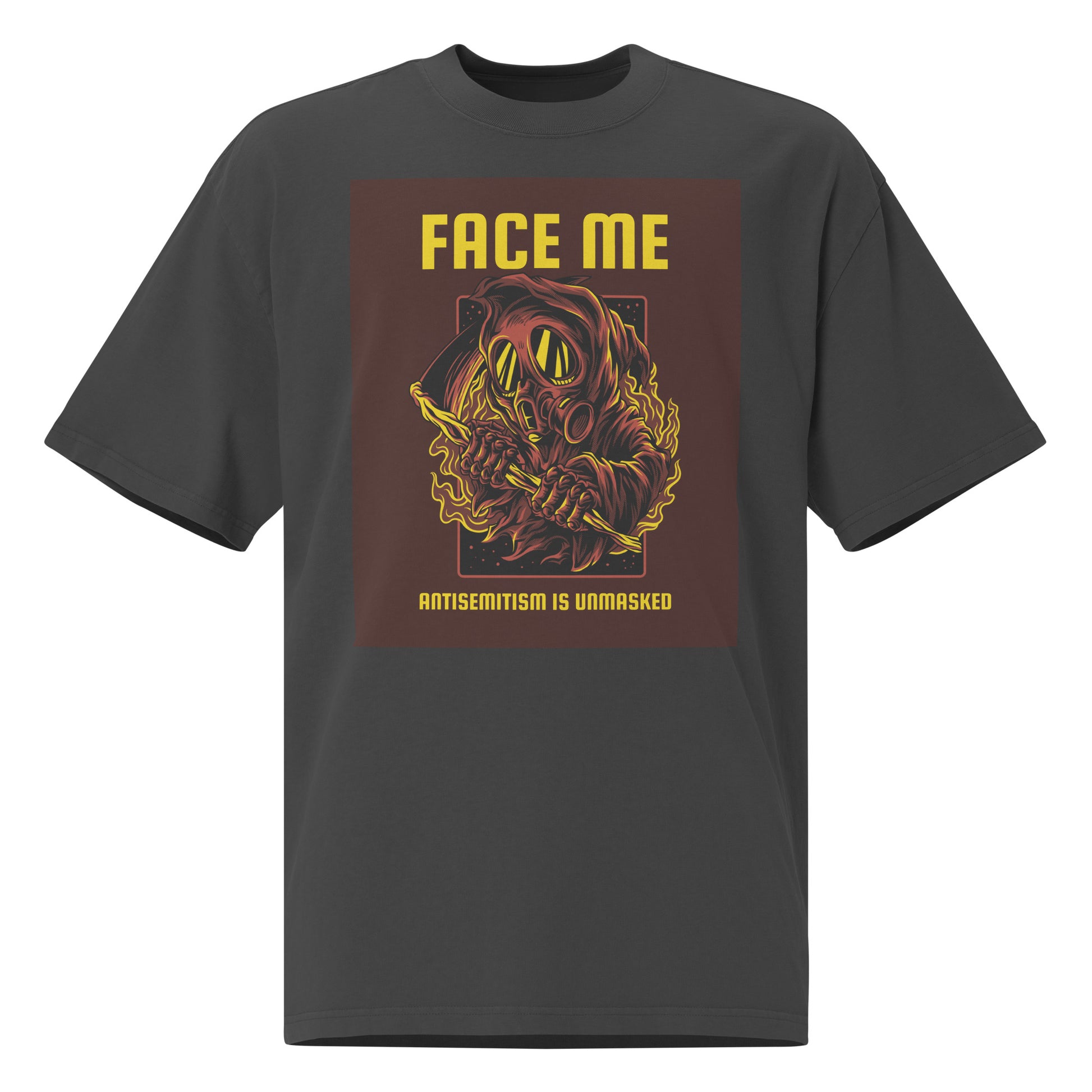 Unmasked Antisemitism | Unisex Oversized Faded T-Shirt