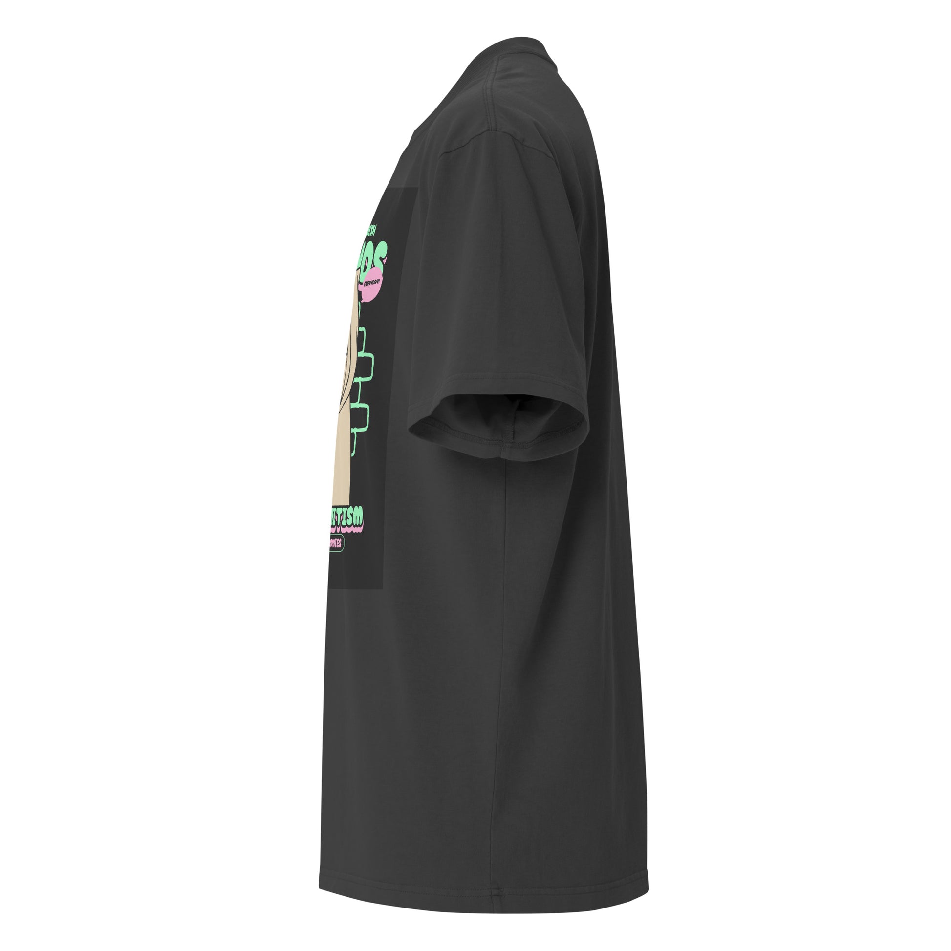 Streetart Graffiti Cartoon | Antisemitism | Unisex Oversized Faded T-Shirt