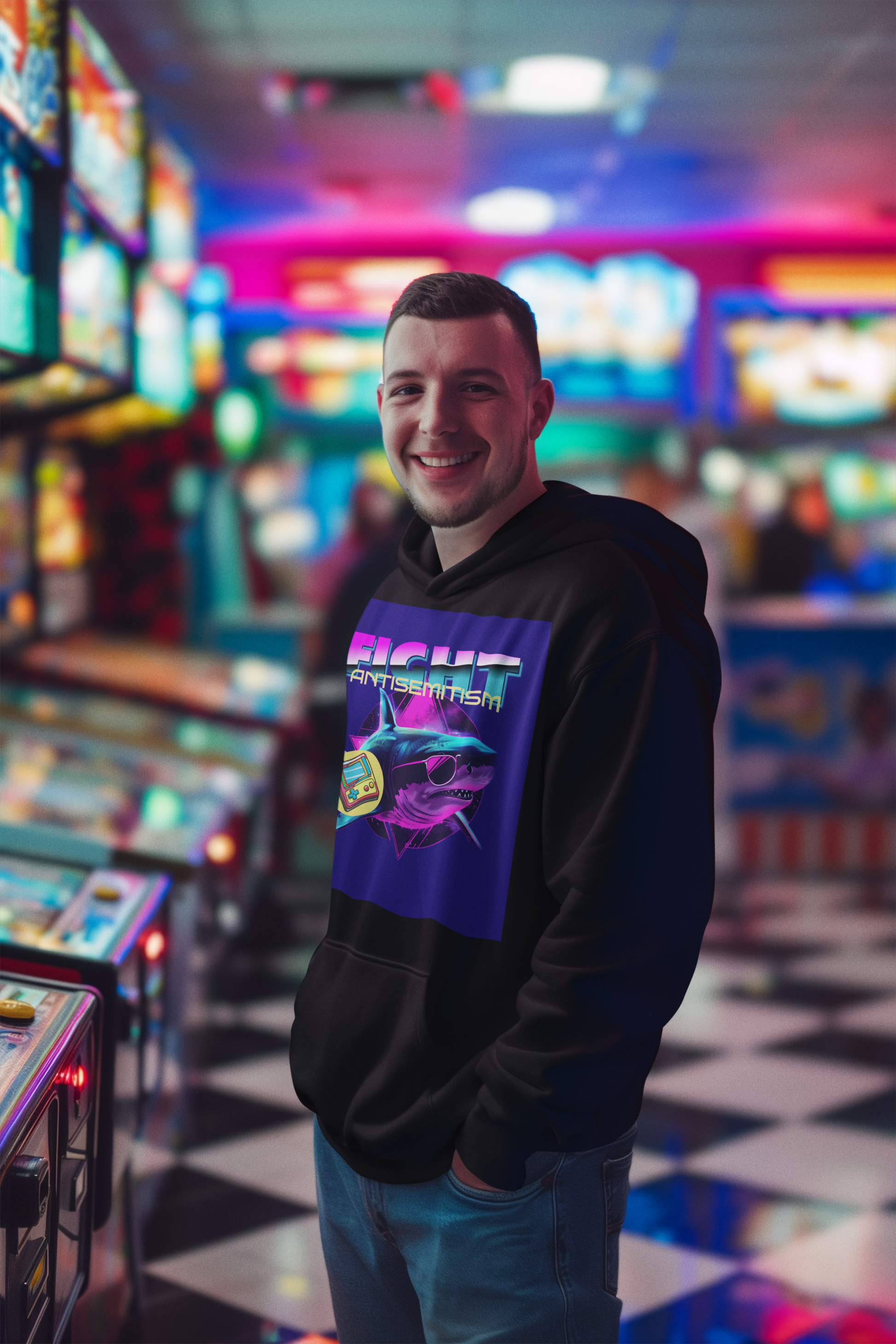 Retro Neon Animal | Unisex Hoodie