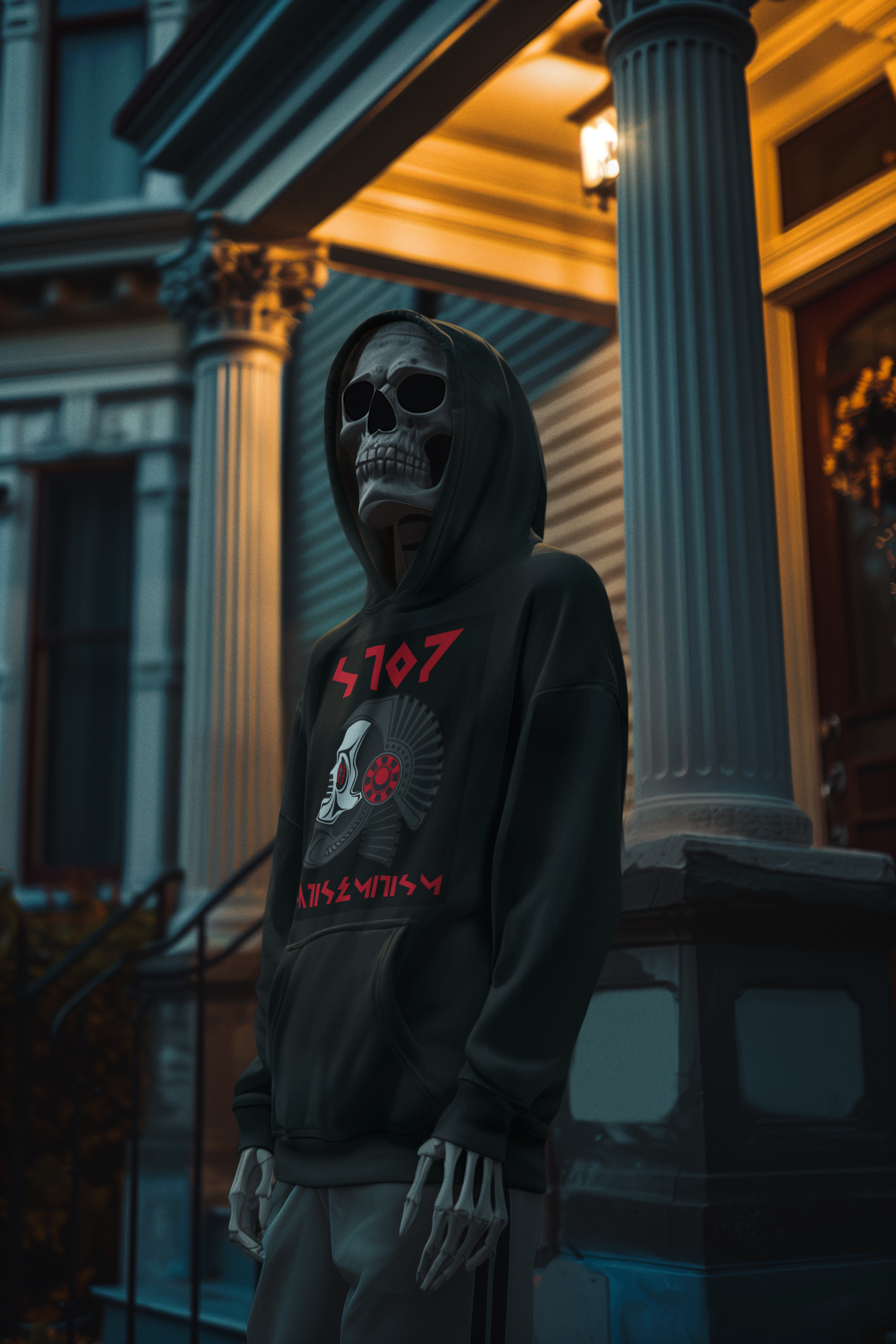 Red Fight | Antisemitism | Unisex Hoodie