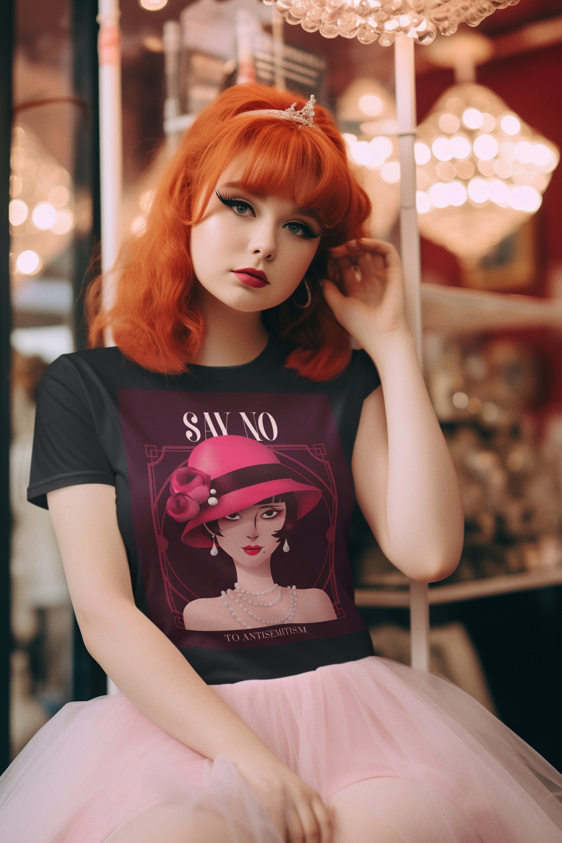 Art Deco Love Story | No Antisemitism | Unisex T-Shirt