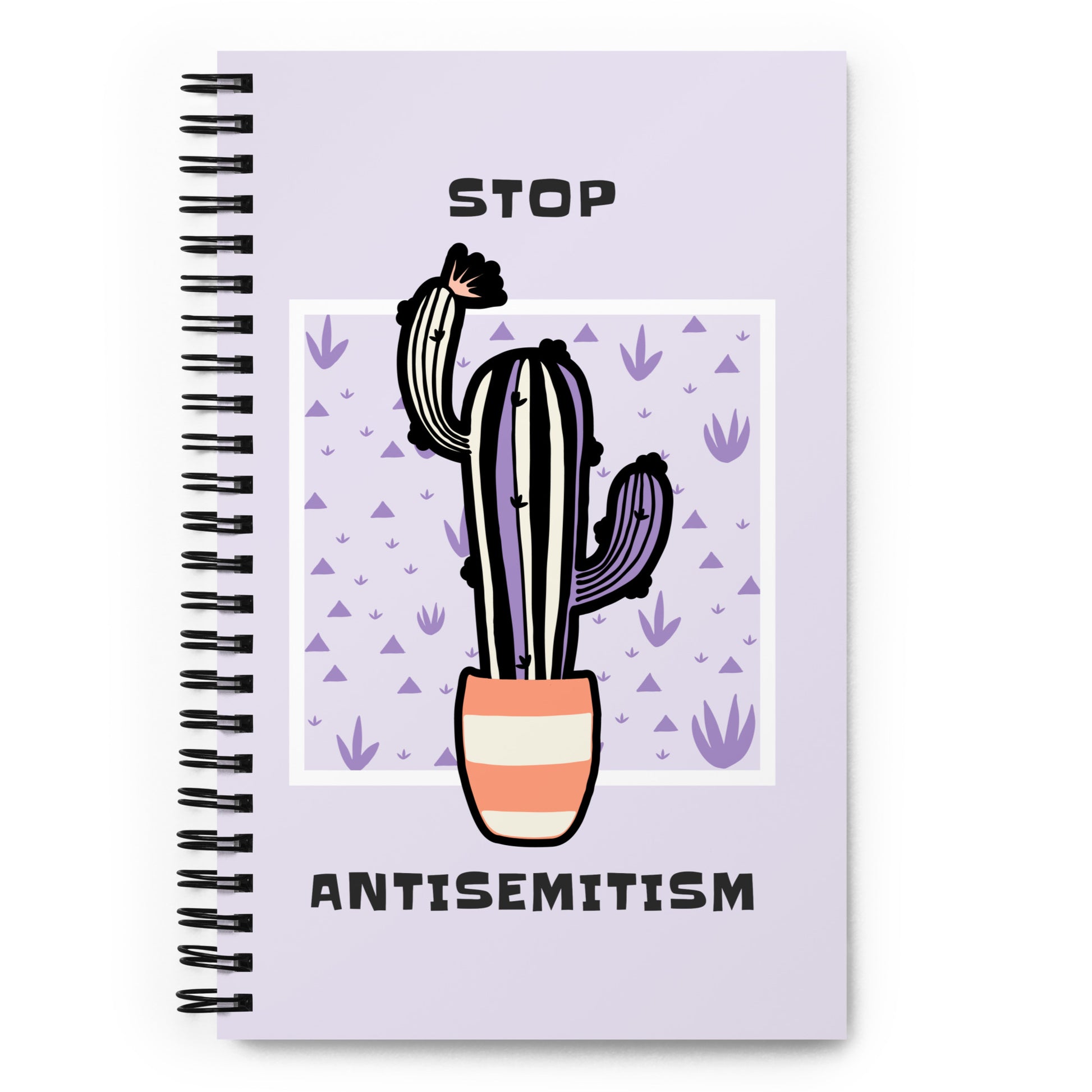 Stop Antisemitism | Plants & Flowers Edition | Spiral Notebook