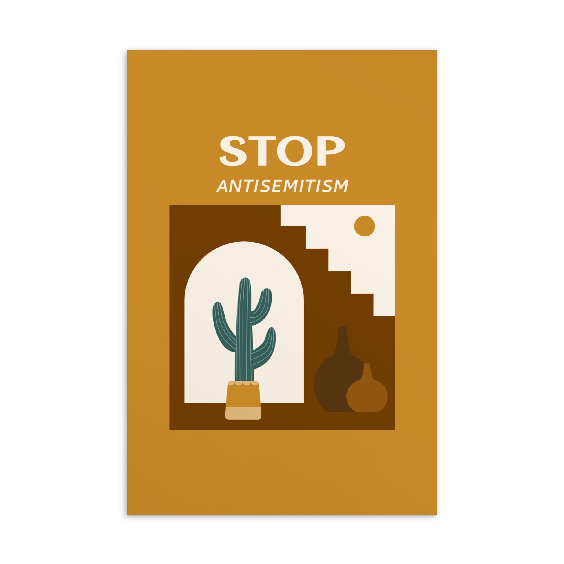 Stop Antisemitism | Plants & Flowers Edition | Standard Postcard