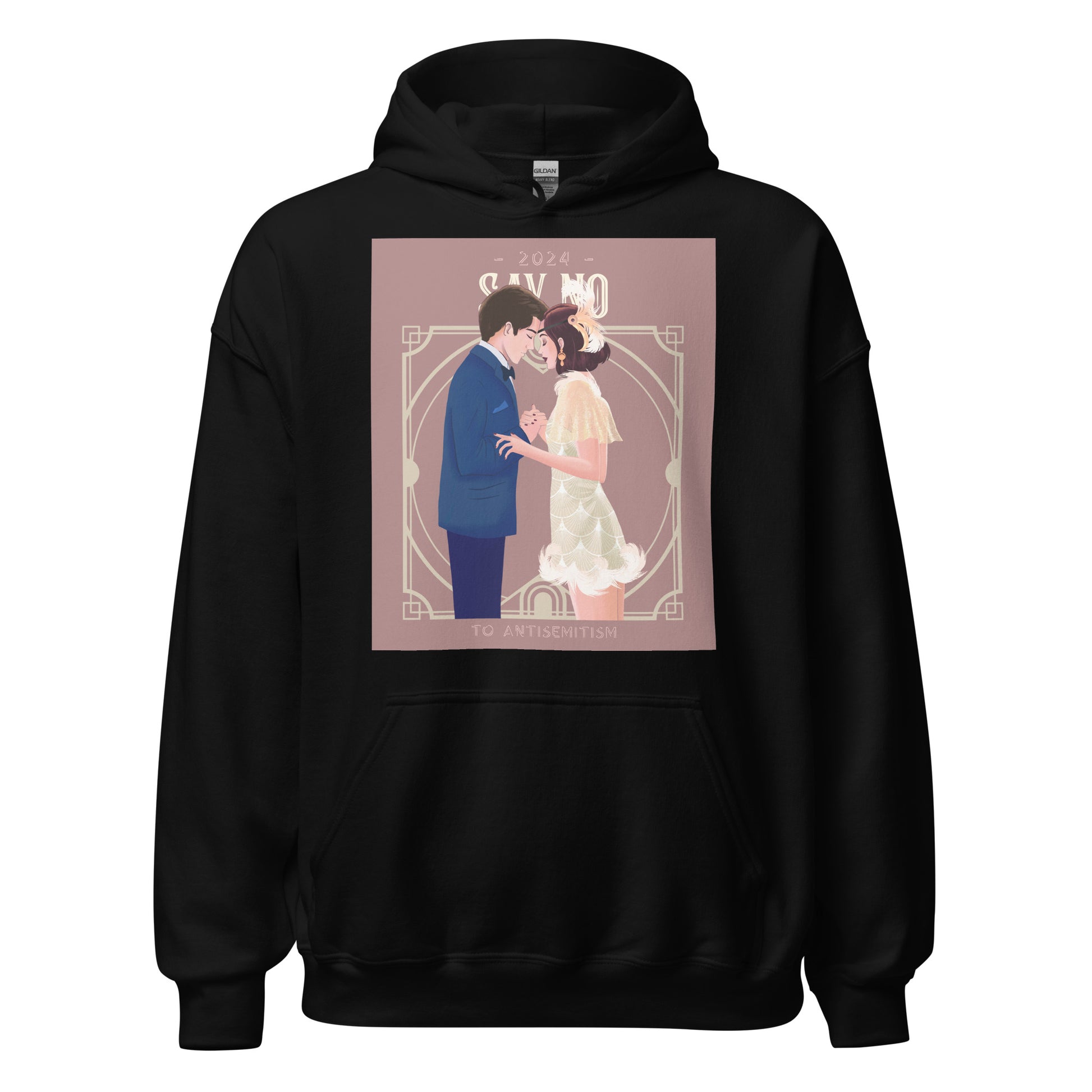 Art Deco Love Story | No Antisemitism | Unisex Hoodie