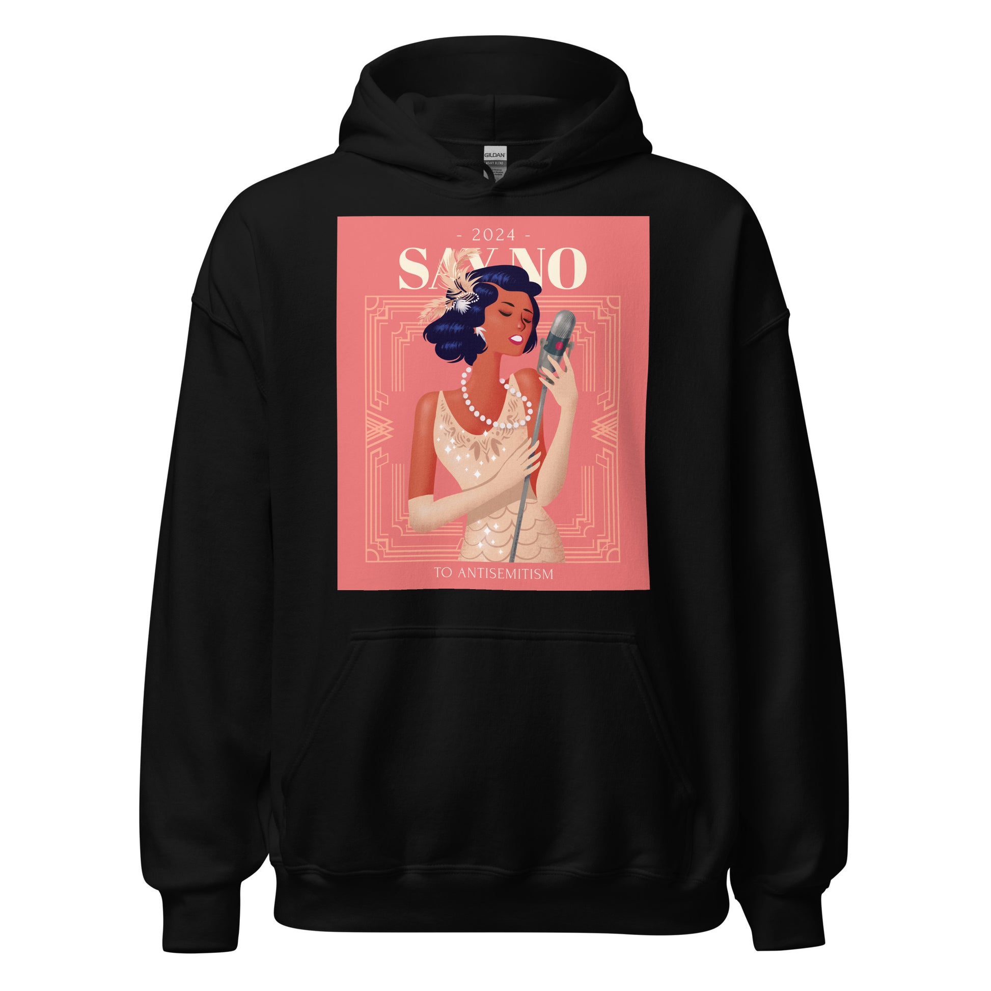 Art Deco Love Story | No Antisemitism | Unisex Hoodie