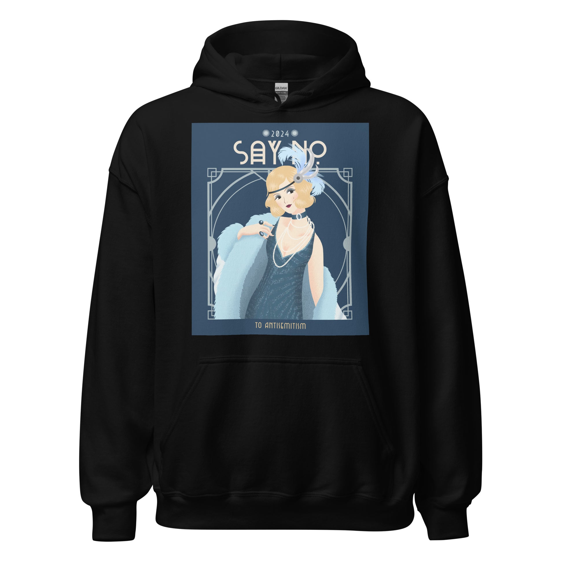 Art Deco Love Story | No Antisemitism | Unisex Hoodie