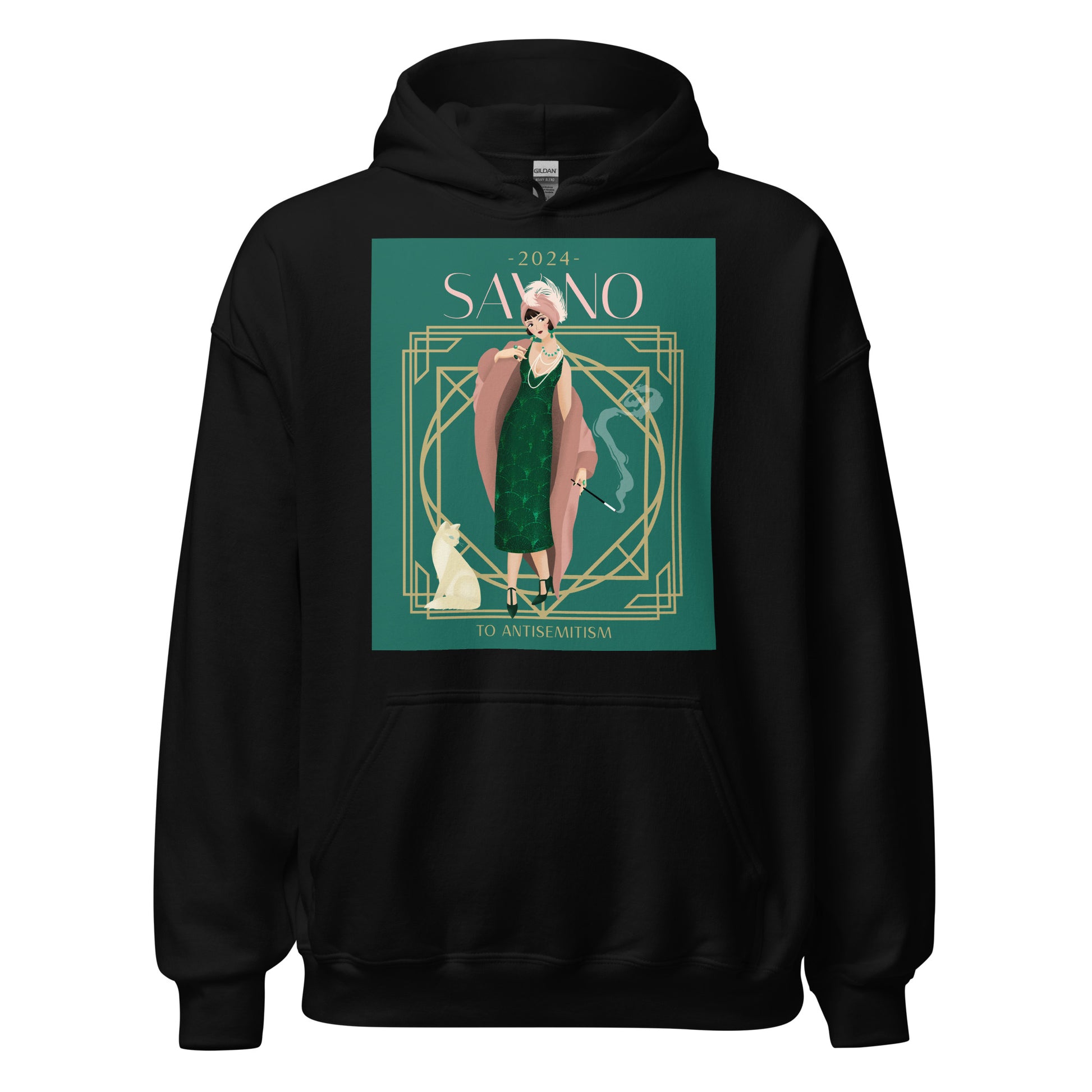 Art Deco Love Story | No Antisemitism | Unisex Hoodie